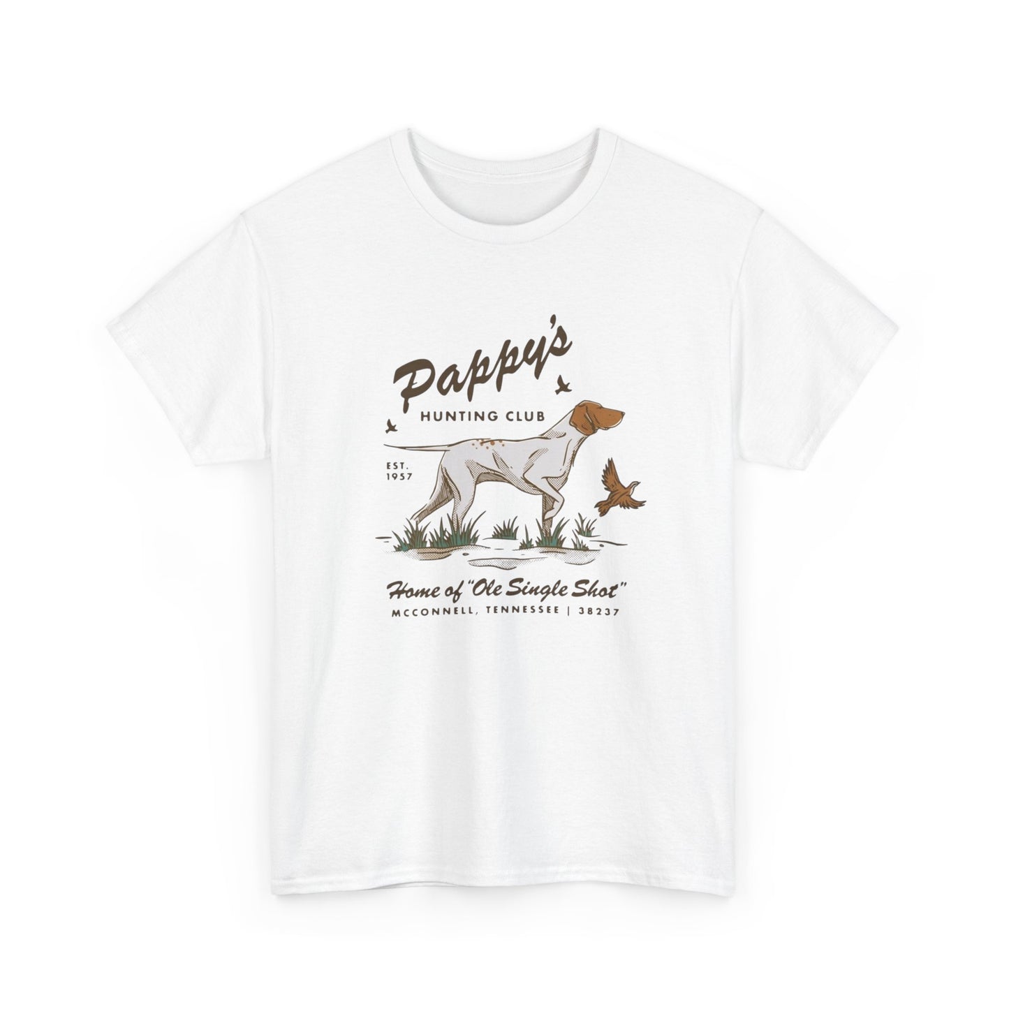 Pappy's Hunting Club Graphic T Shirt Unisex Heavy Cotton Tee