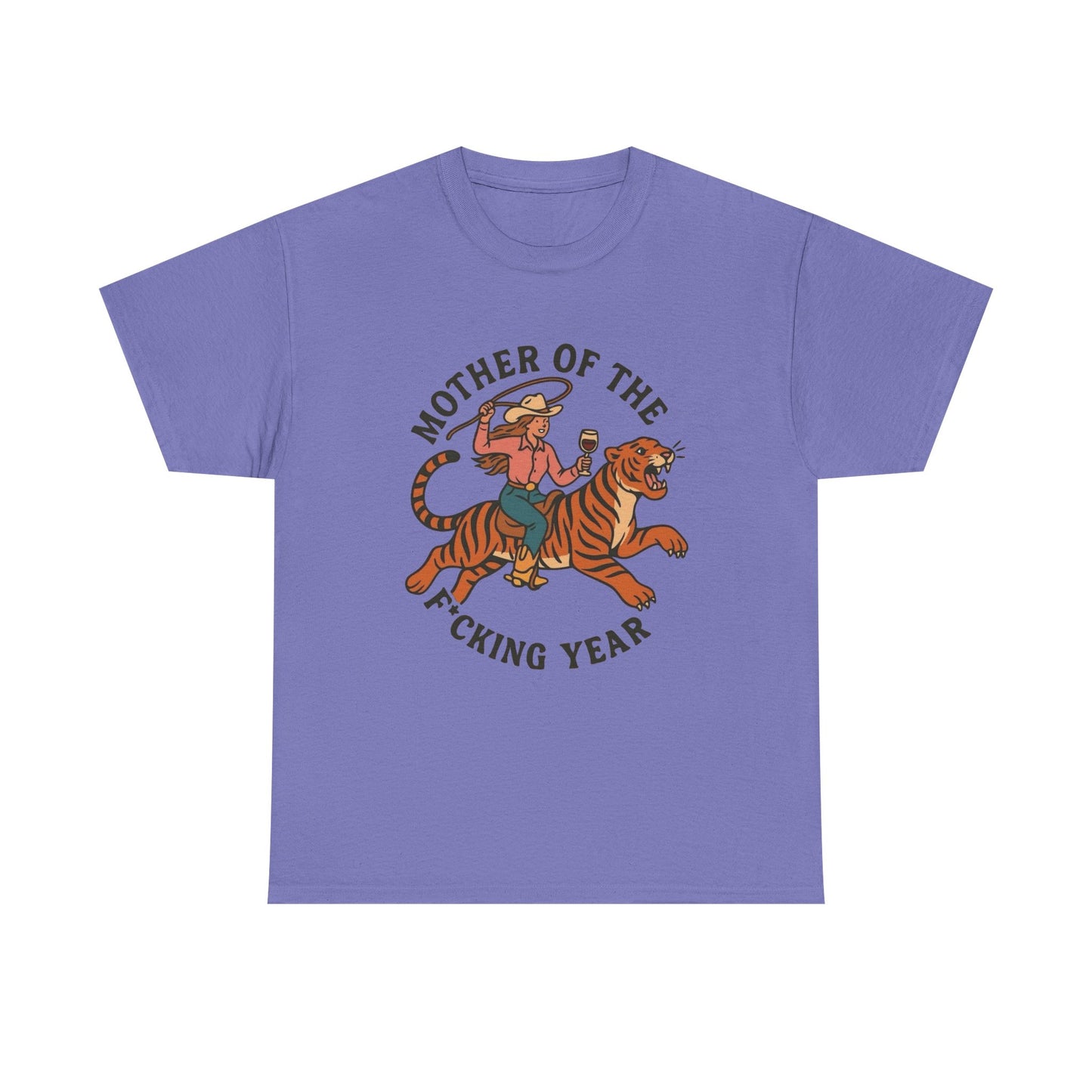 Mother Of The Year Graphic T Shirt NEW Vintage Unisex Heavy Cotton Tee