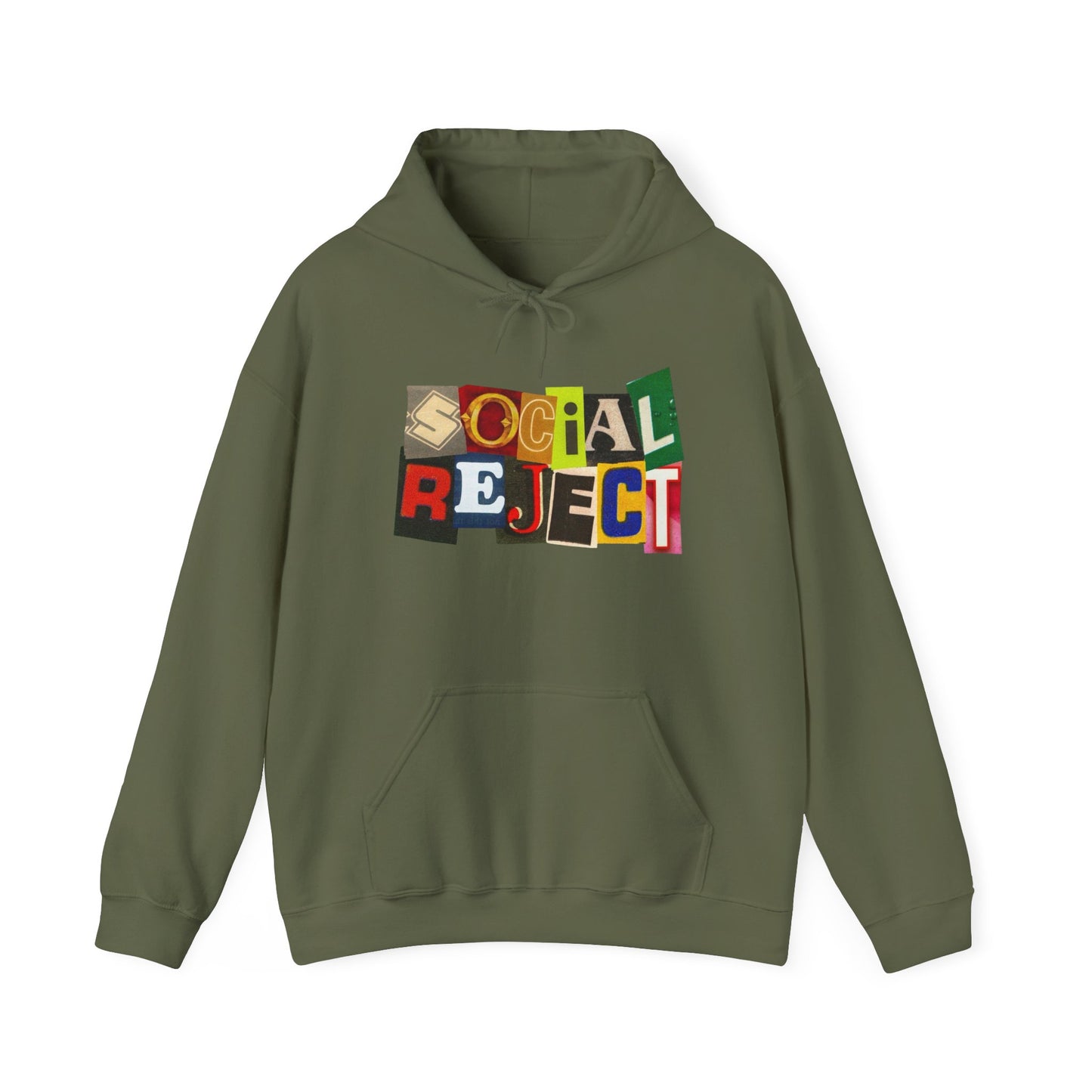Social Reject Graphic Hoodie Unisex Heavy Blend™ Hooded Sweatshirt