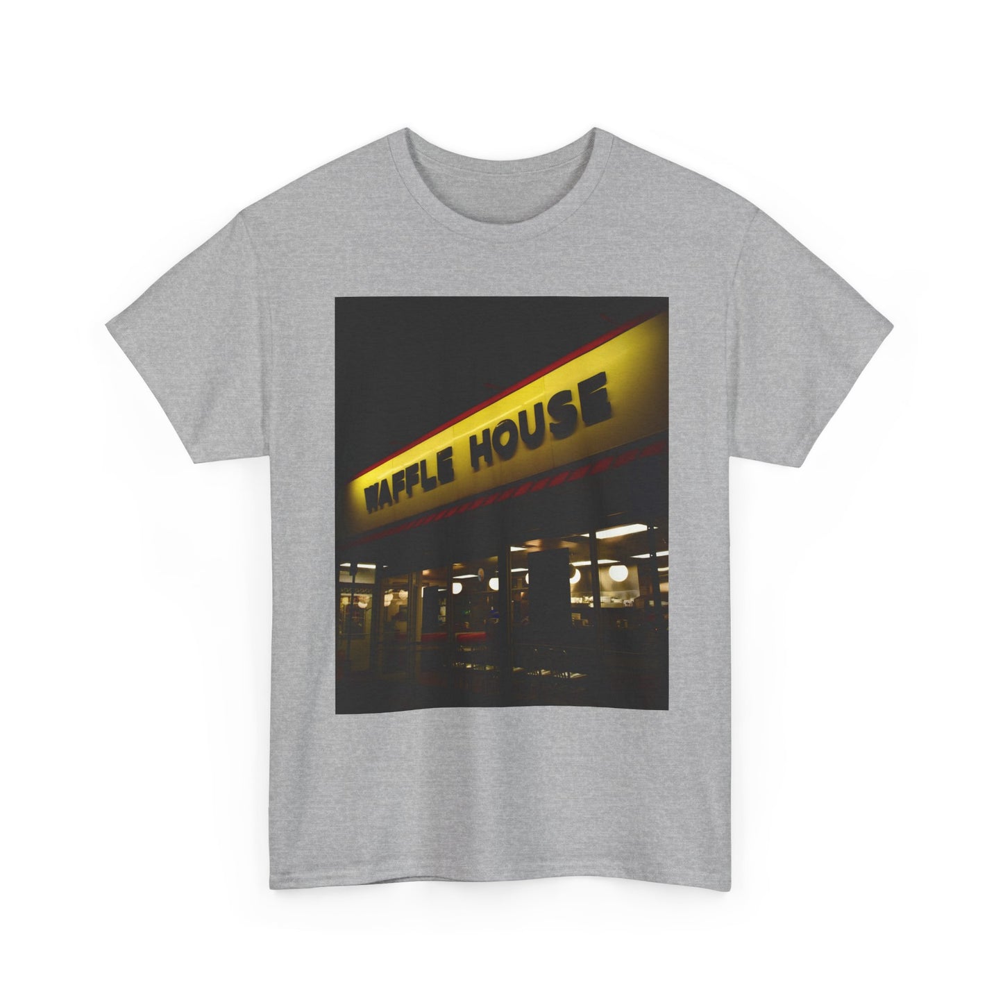 Waffle House Graphic T Shirt Vintage Funny Retro Unisex Heavy Cotton Tee