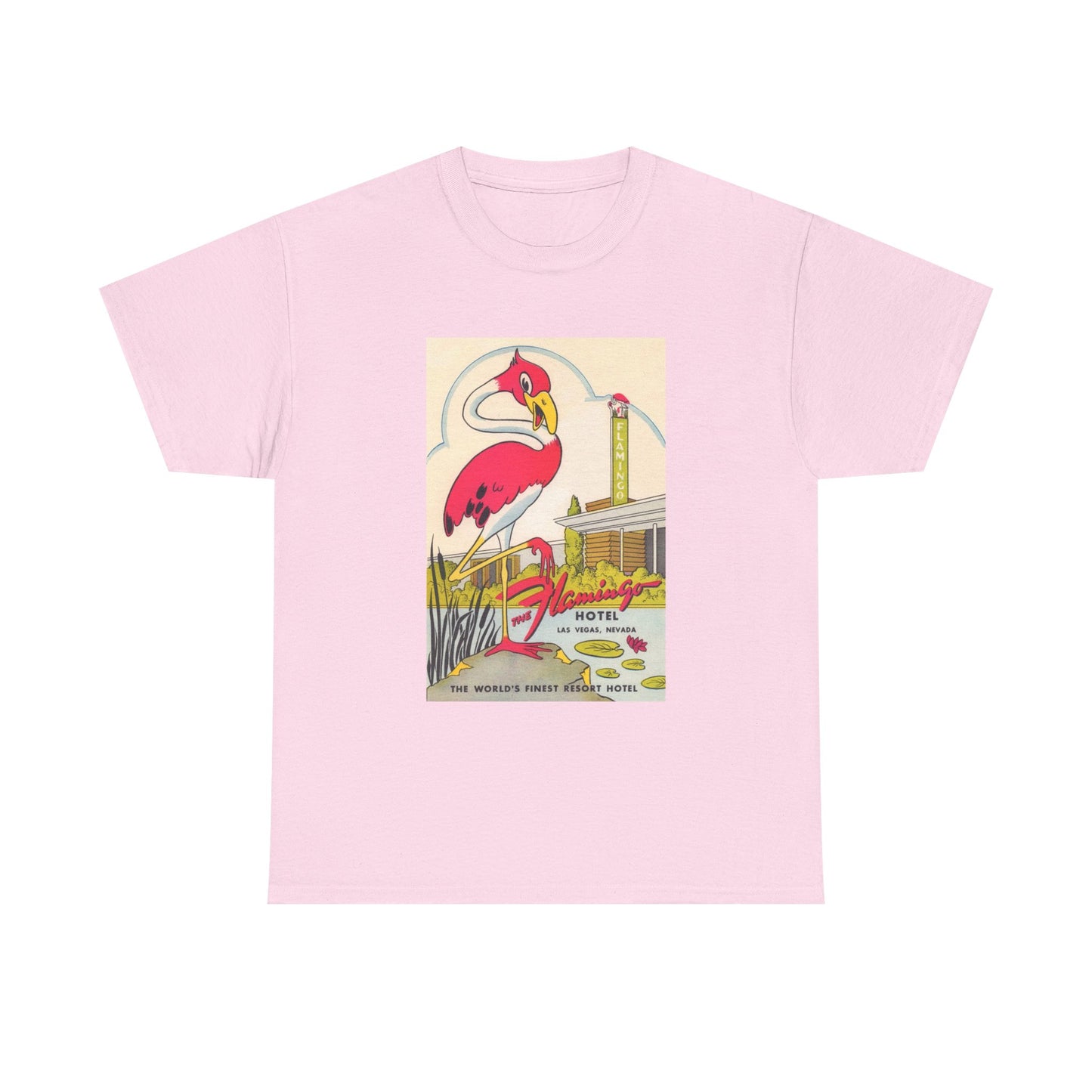 The Flamingo Tshirt Vintage Las Vegas Casino Strip Retro Unisex Heavy Cotton 2