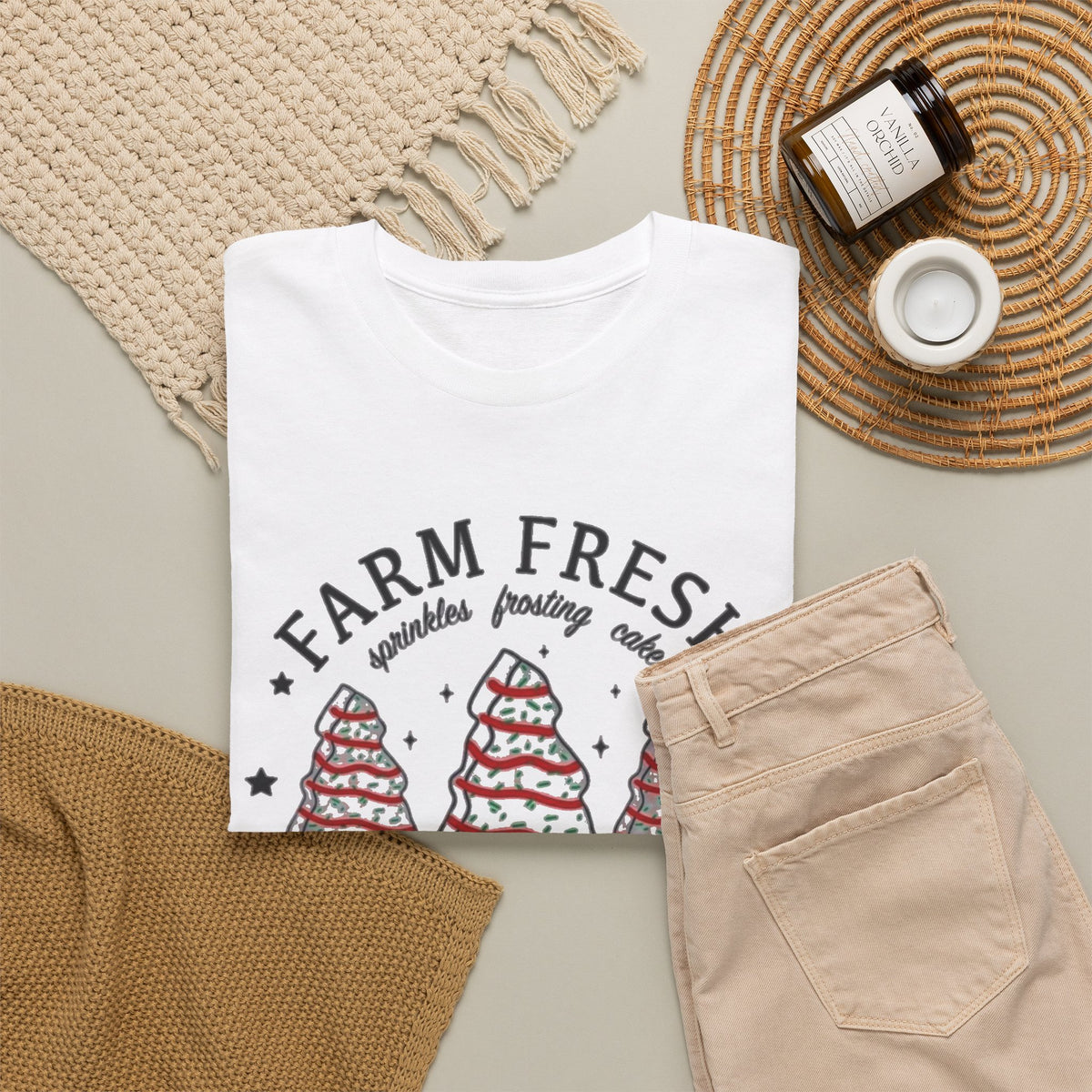 Farm Fresh Christmas Trees T-Shirt Men's Graphic Tee