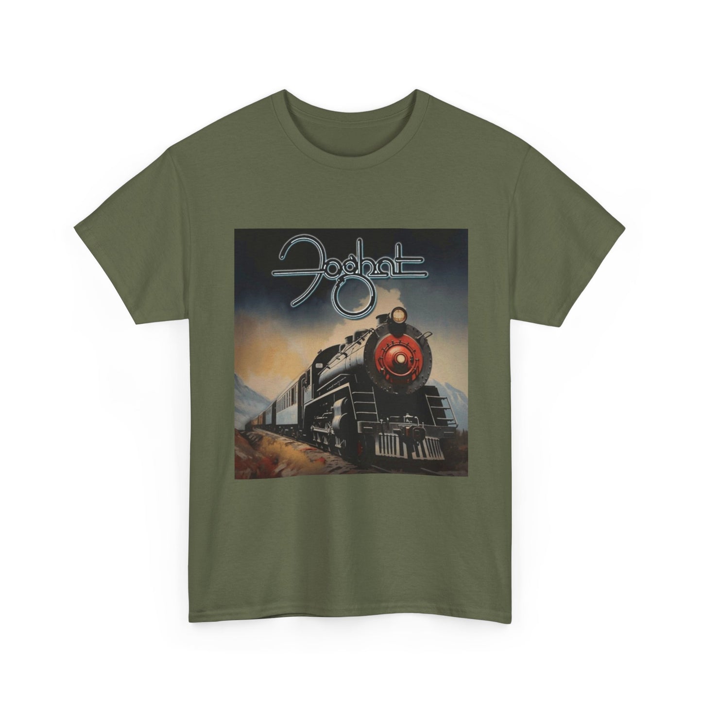 FogHat Tshirt Vintage Rock Poster Retro 70s Woodstock Unisex Heavy Cotton Tee q