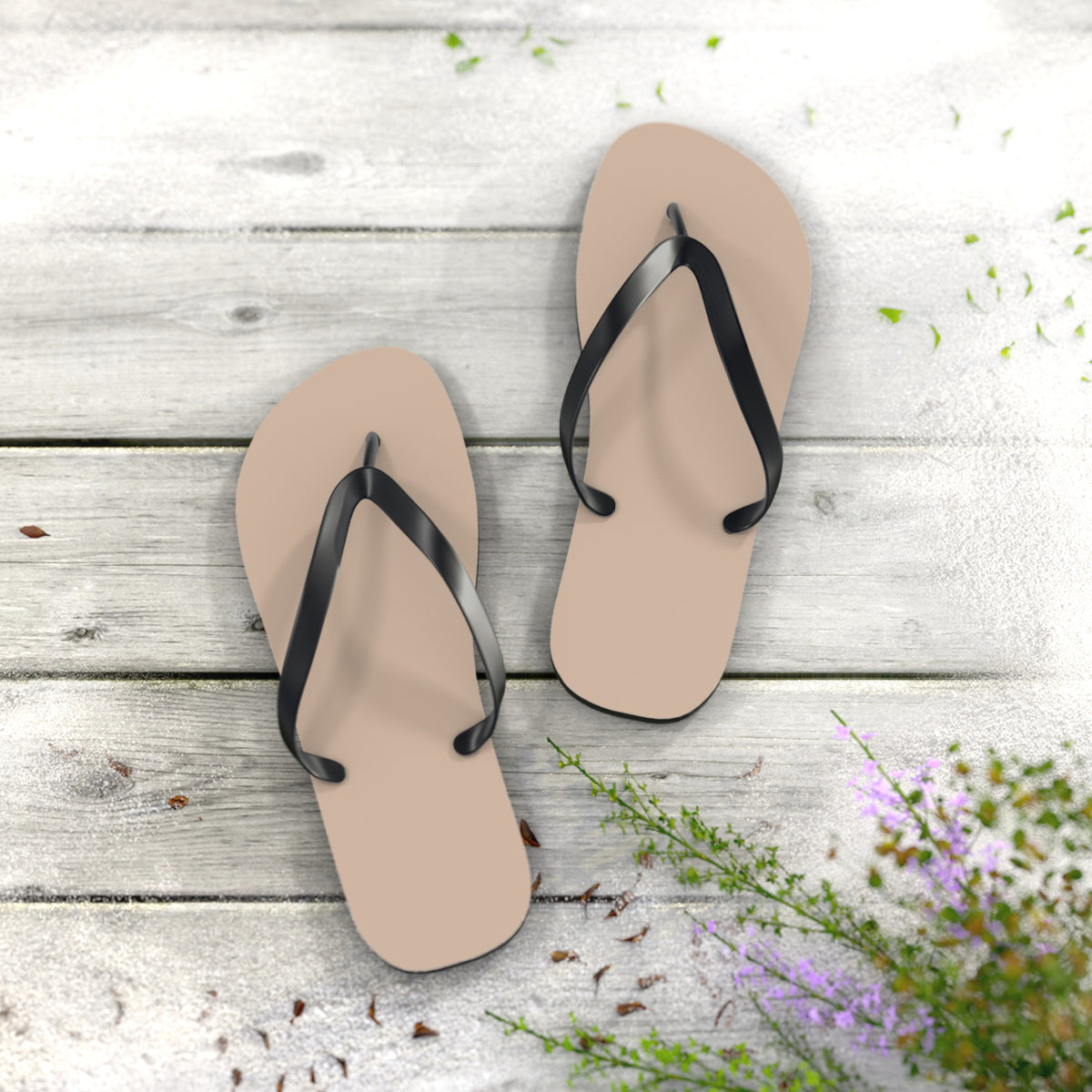 Tan Flip Flops, Sandals Slides, Summer Footwear, Brand New