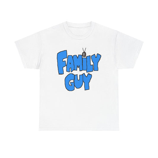 Family Guy Graphic T Shirt Hand Drawn Cartoon logo Unisex Heavy Cotton Tee