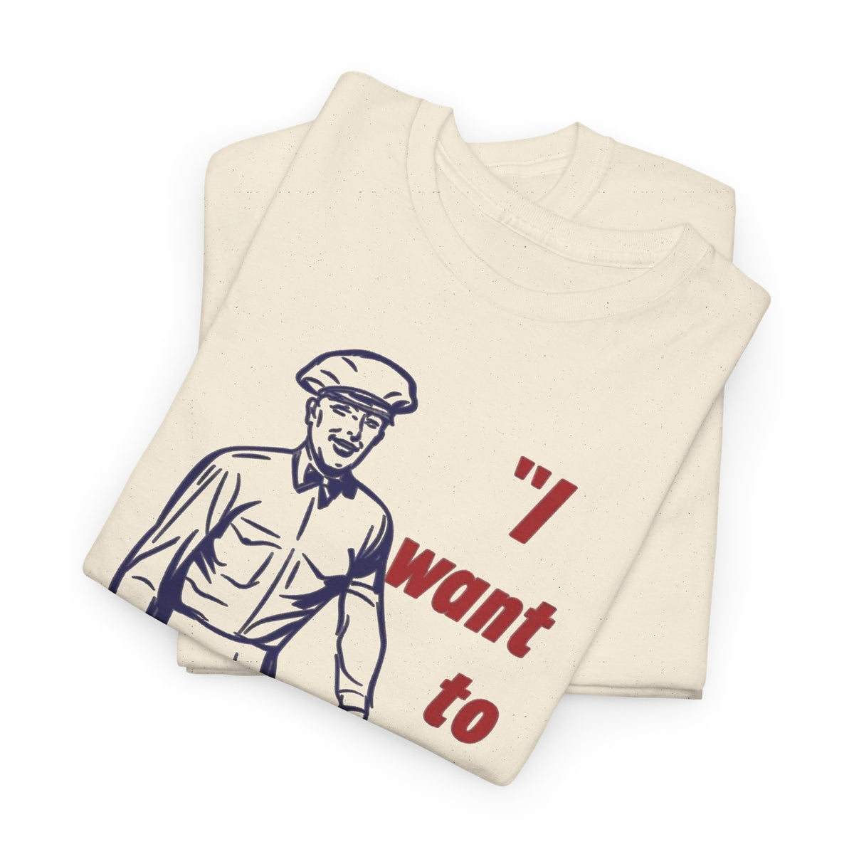 "I Want to Be Your Milkman" T-Shirt | Retro Milkman Illustration Men's T Shirt Funny
