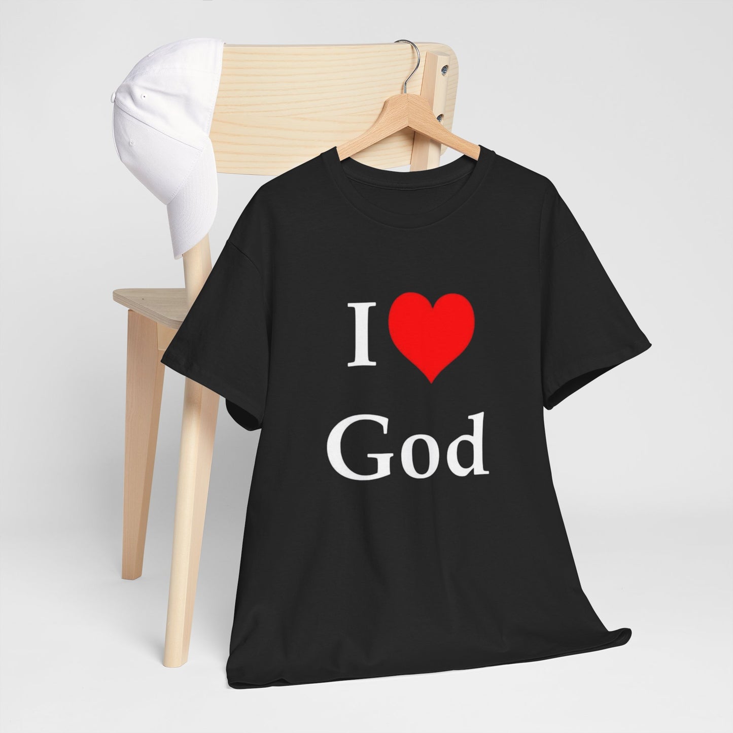 I Love God Graphic T Shirt Heavy Cotton Tee
