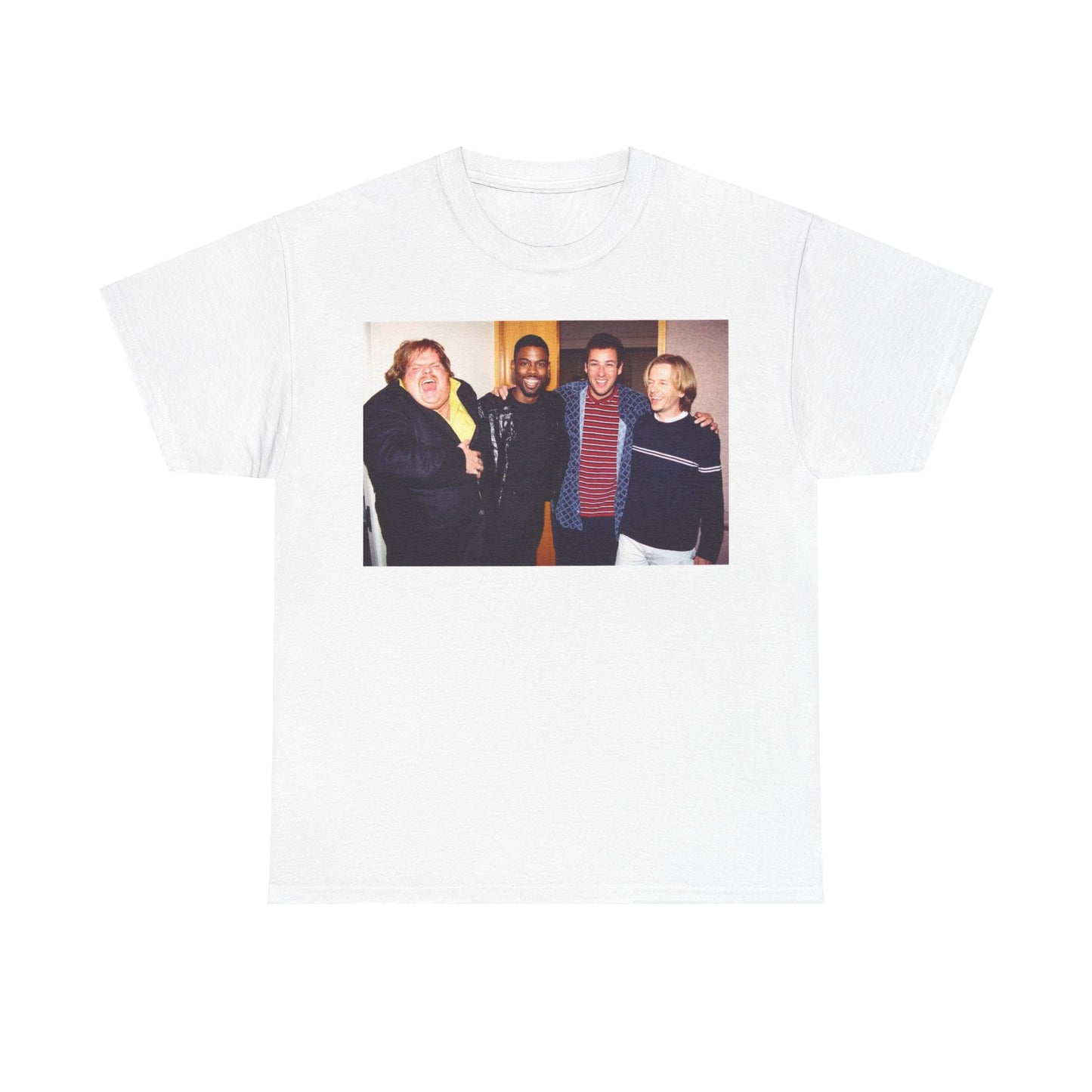 Chris Farley T-shirt Sandler spade rock SNL comedy Gillis Unisex Heavy Cotton