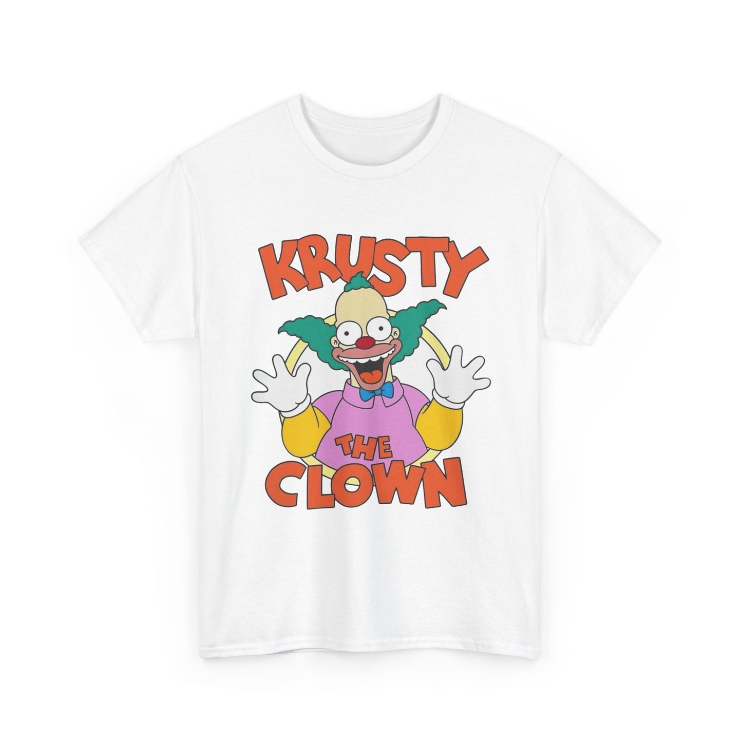 Krusty The Clown Graphic T Shirt NEW Vintage Unisex Heavy Cotton Tee