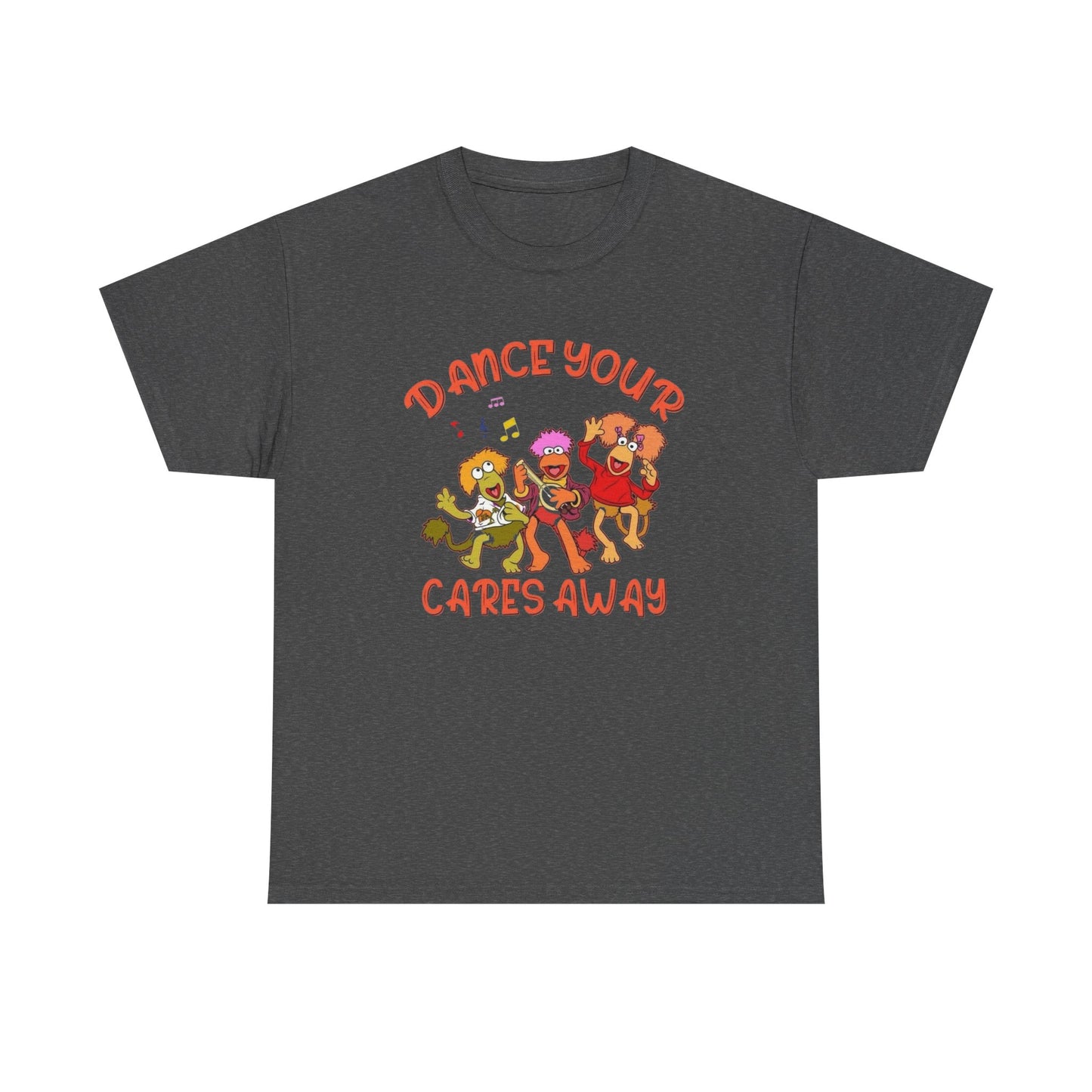 Dance Your Cares Away Fraggle Rock Graphic T Shirt NEW ADULT Tee