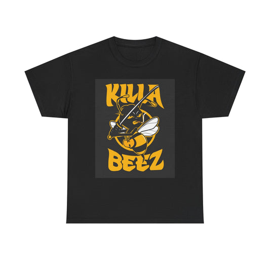 Killa Beez Graphic T Shirt CREAM Retro Rap New York Dunk Unisex Heavy Cotton Tee