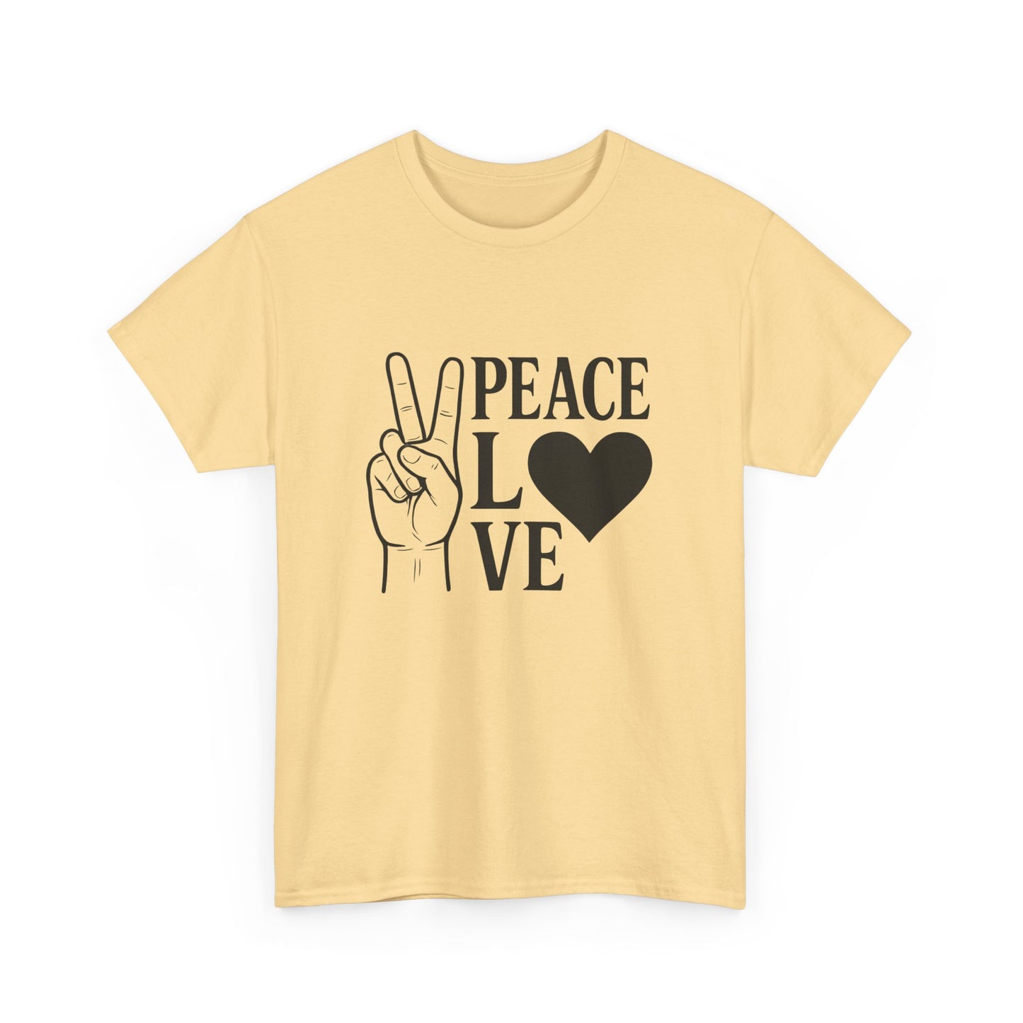 Peace And Love Graphic T Shirt Adult NEW