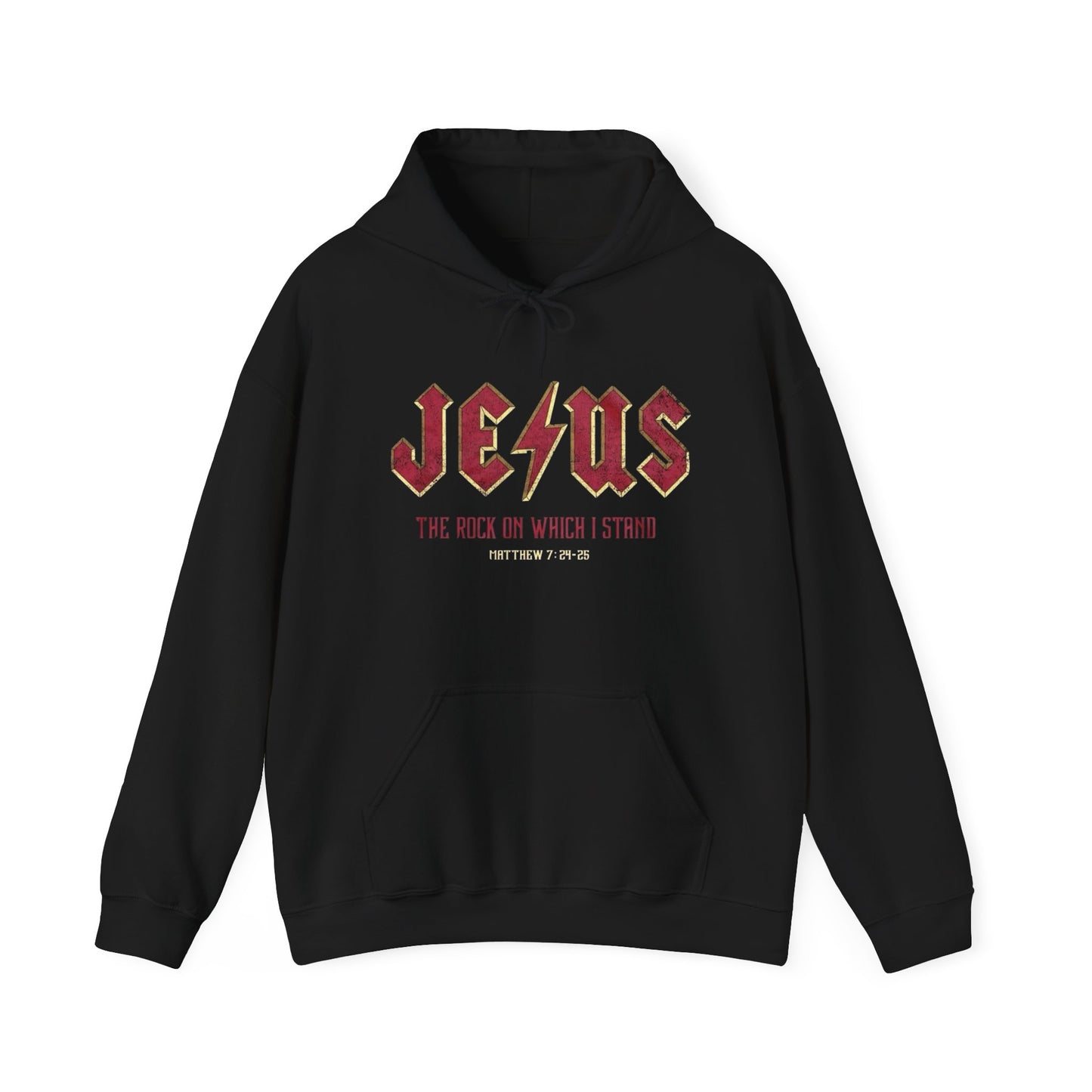 Jesus Is My Rock Graphic Hoodie Unisex Heavy Blend™ Hooded Sweatshirt