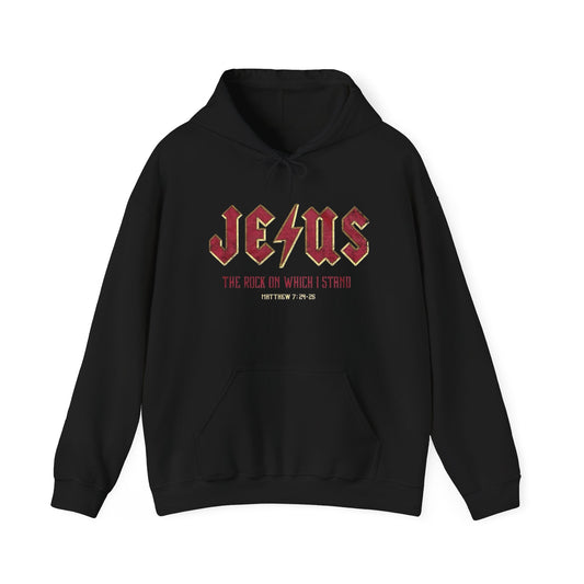 Jesus Is My Rock Graphic Hoodie Unisex Heavy Blend™ Hooded Sweatshirt