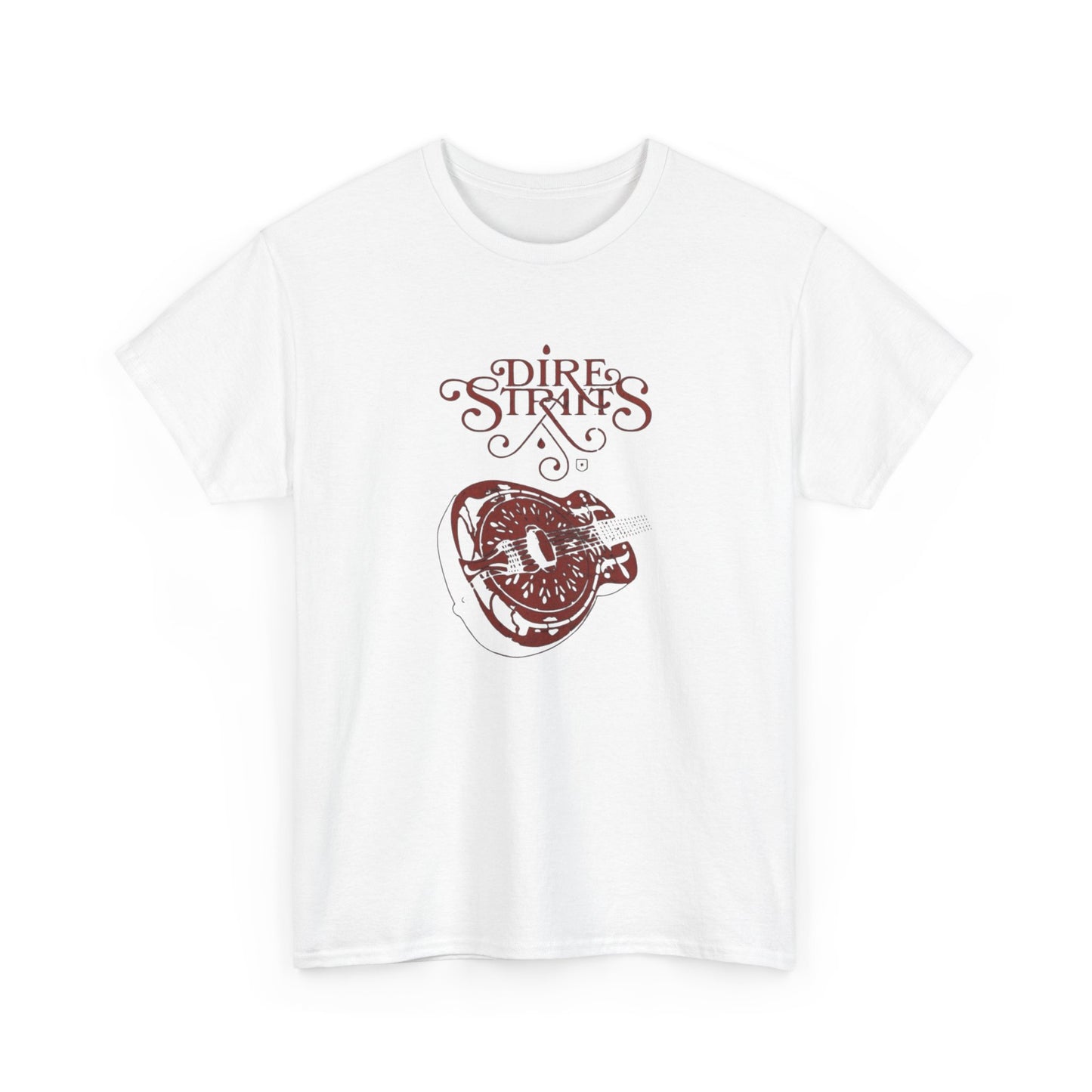 Dire Straits Vintage Guitar Graphic T Shirt NEW ADULT Unisex Heavy Cotton Tee