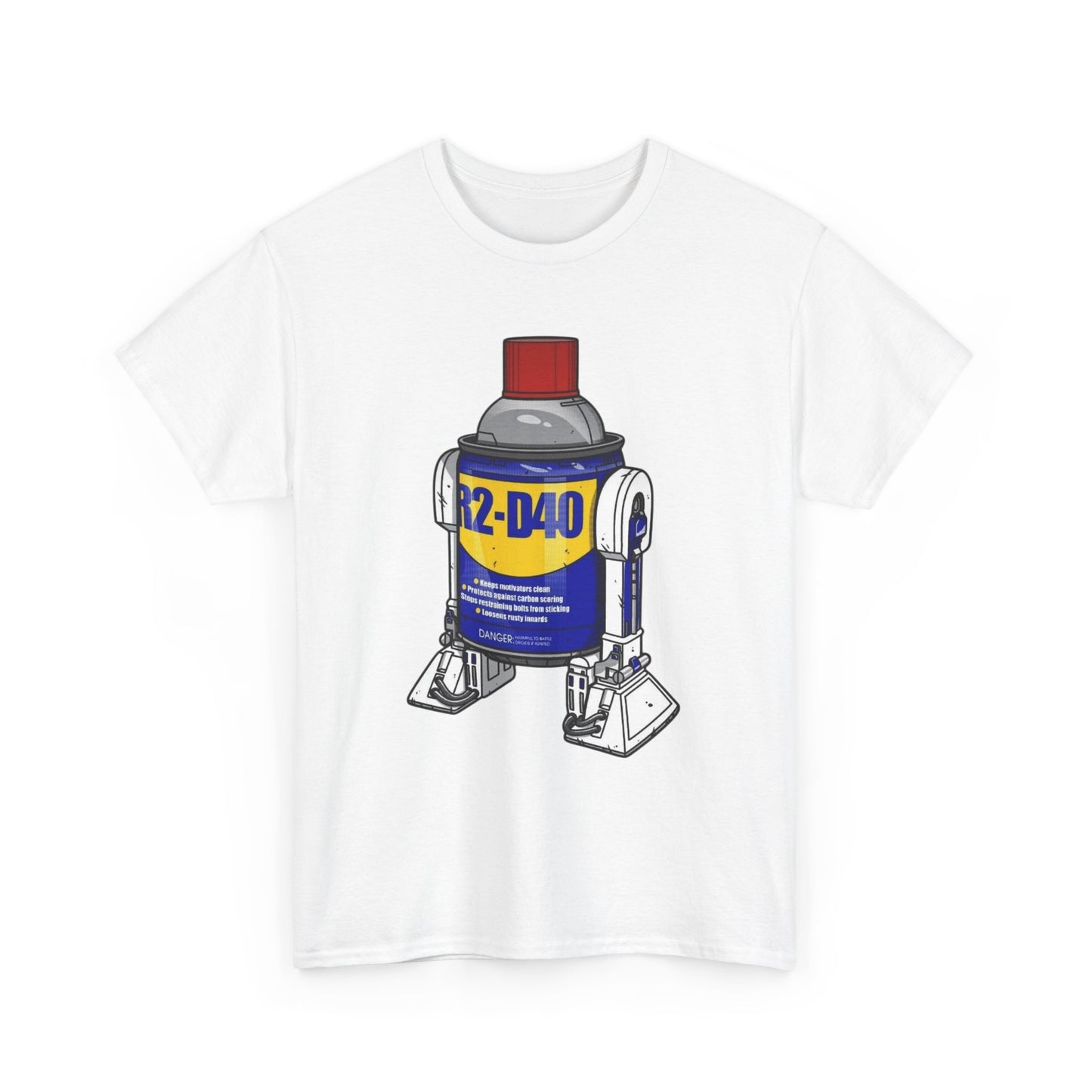 R2d2 Funny WD-40 Jokes Robot Graphic T Shirt Unisex Heavy Cotton Tee