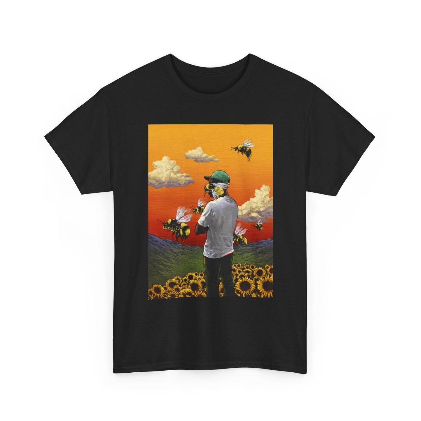 Tyler The Creator Graphic T Shirt Vintage Painting ART Unisex Heavy Cotton Tee