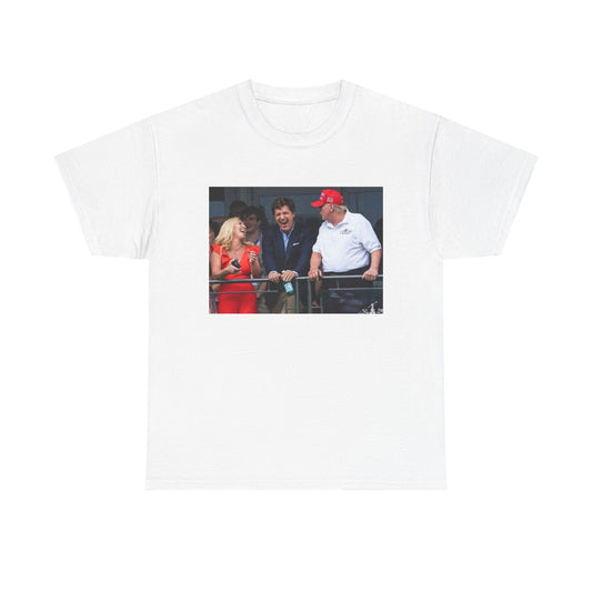 Tucker Carlson Tshirt Funny Trump gillis Nelk Unisex Heavy Cotton America