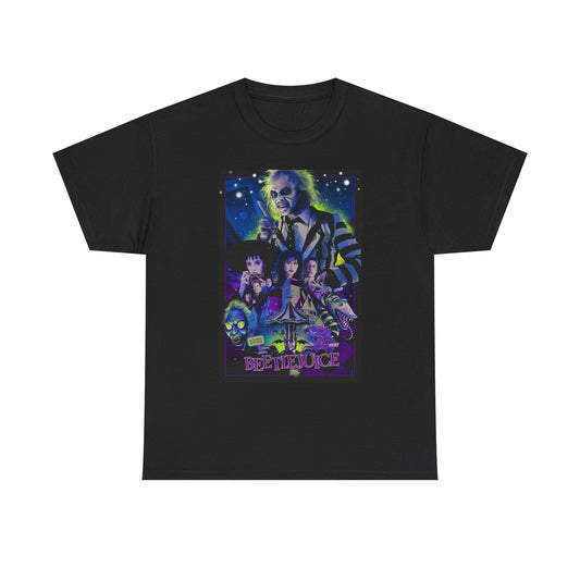Beetlejuice Graphic T Shirt Movie Poster 90s Retro Unisex Heavy Cotton Tee