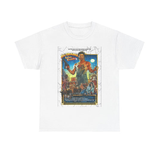 Big Trouble In Little China Tshirt Poster Retro 80s Movie Unisex Heavy Cotton