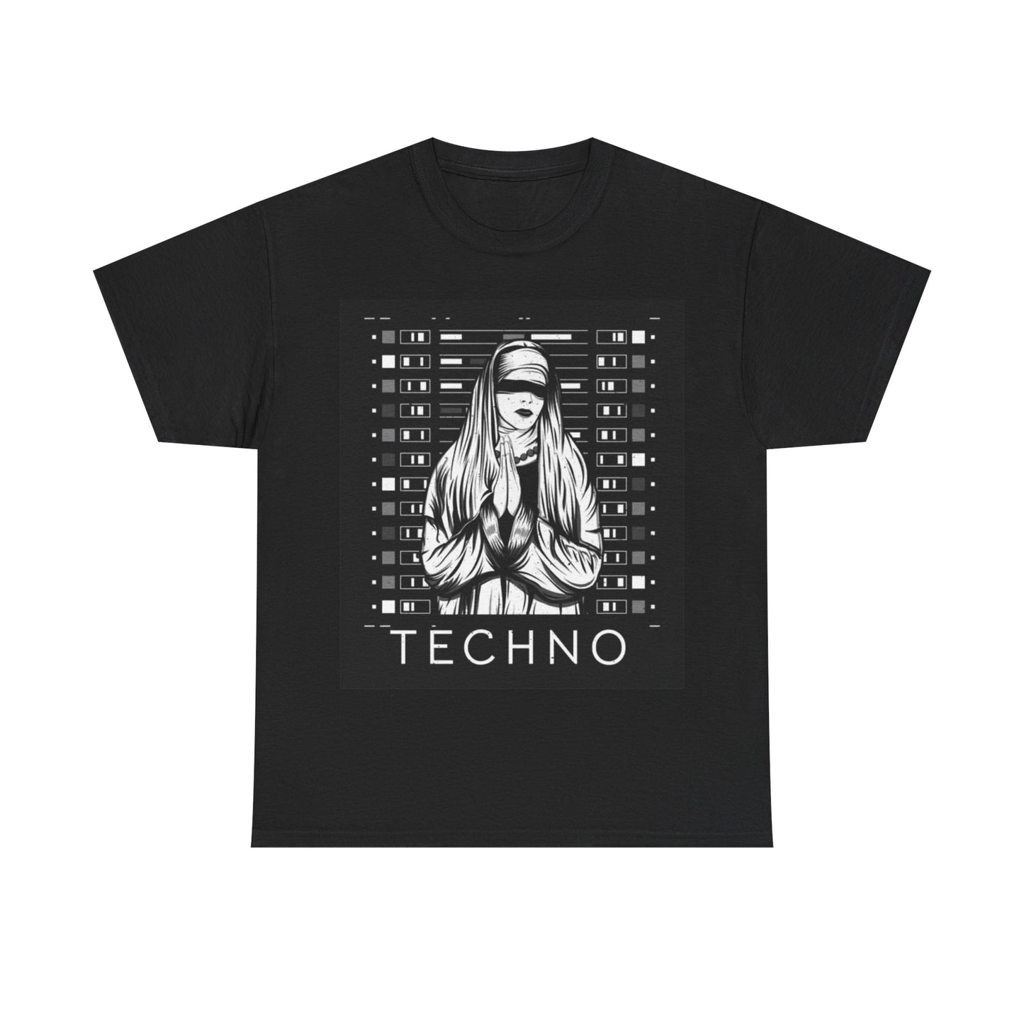 EDM House Music T-shirt Techno Rave Trippy Art Graphics Unisex Heavy Cotton T