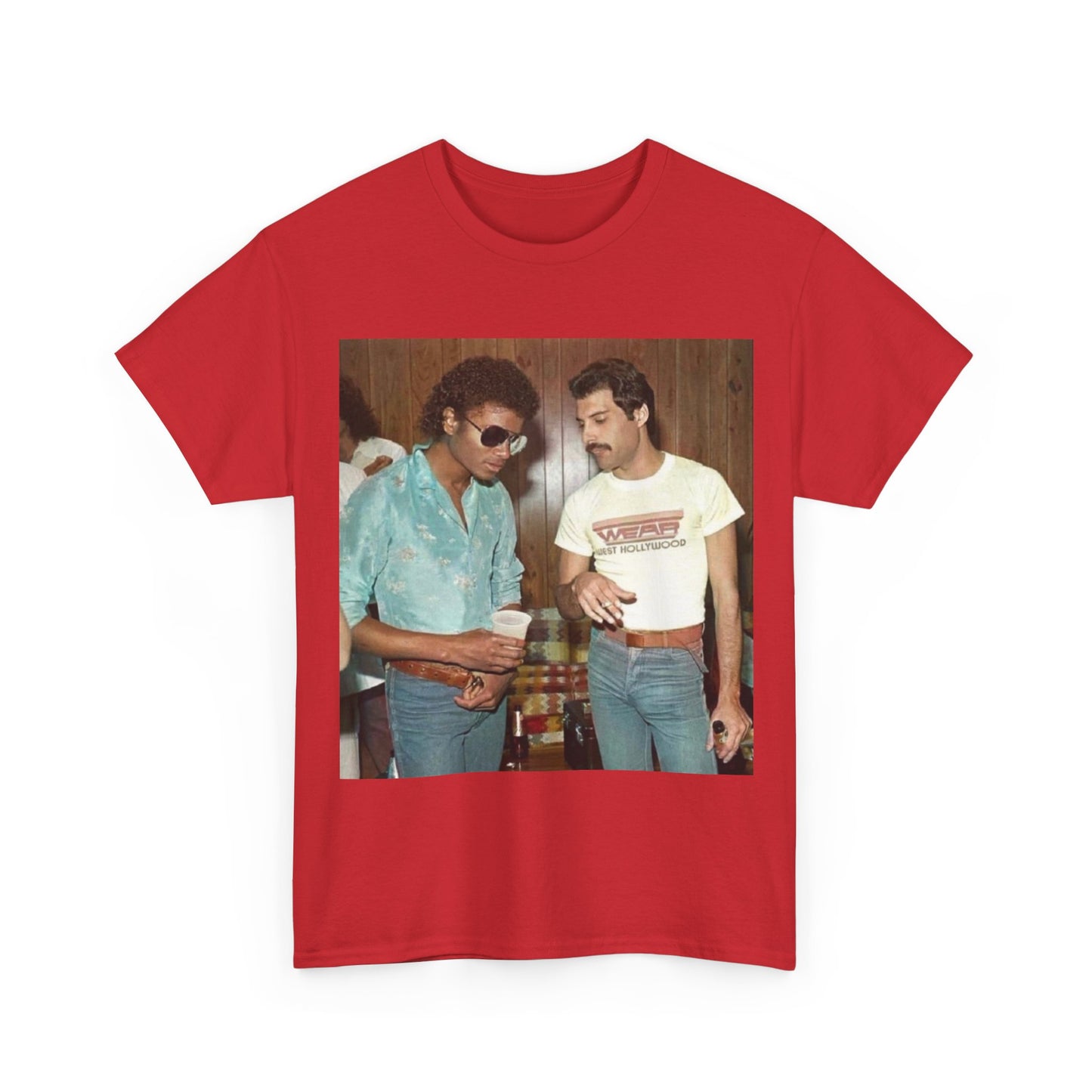 Michael jackson Queen tshirt vintage 80s retro graphic Unisex Heavy Cotton Tee