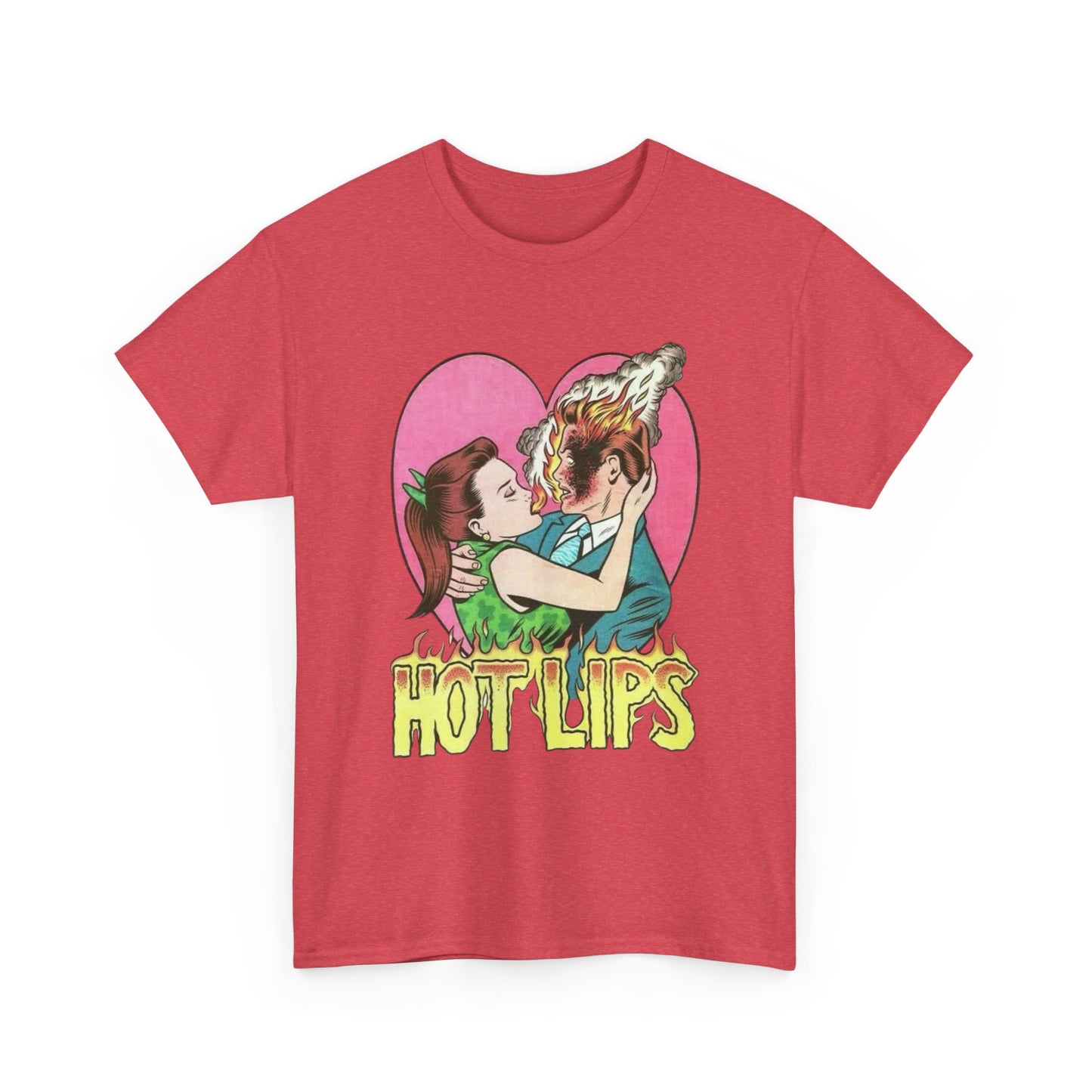 Hot Lips Vintage Graphic T Shirt ADULT NEW Heavy Cotton Tee