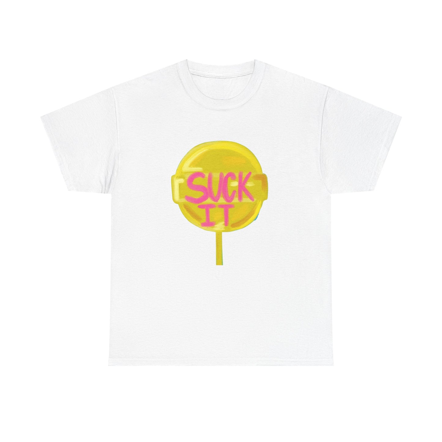 Suck It Funny Graphic T Shirt Unisex Heavy Cotton Tee Gift