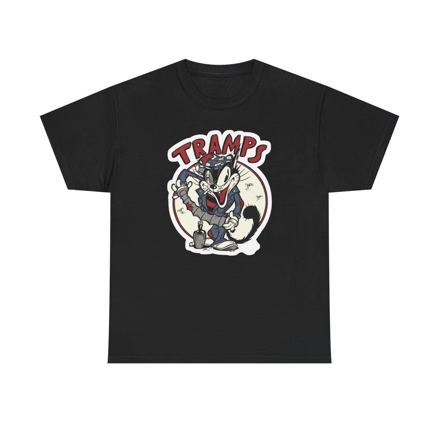 Tramps Cats Retro Graphic T Shirt Unisex Heavy Cotton Tee