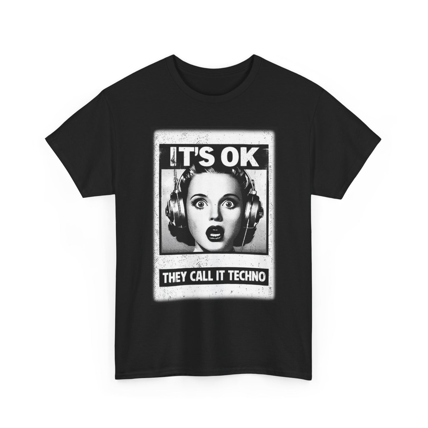 They Call It Techno Graphic T Shirt Music EDM Unisex Heavy Cotton Tee