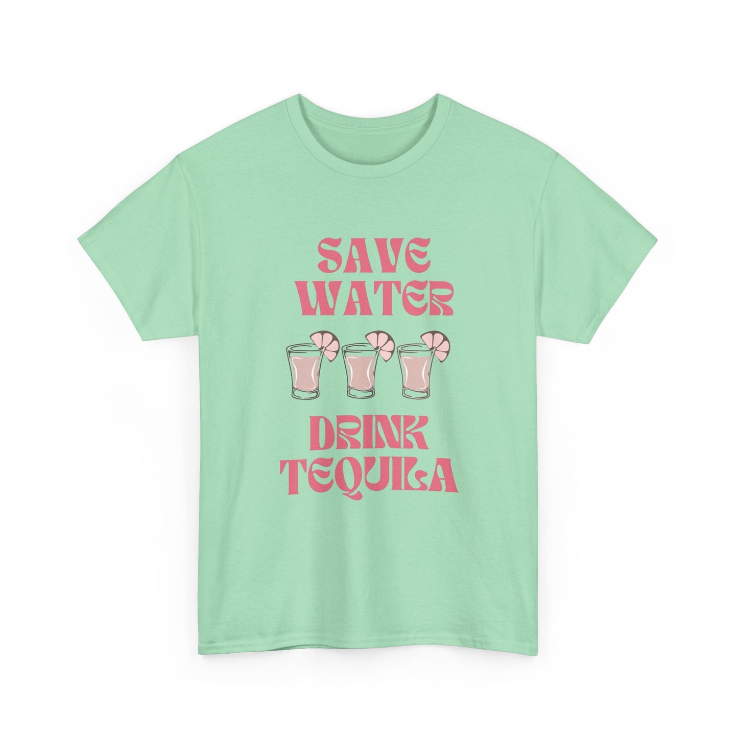 Save Water Drink Tequila Funny Graphic T Shirt NEW Adult Regular Sizing Tee