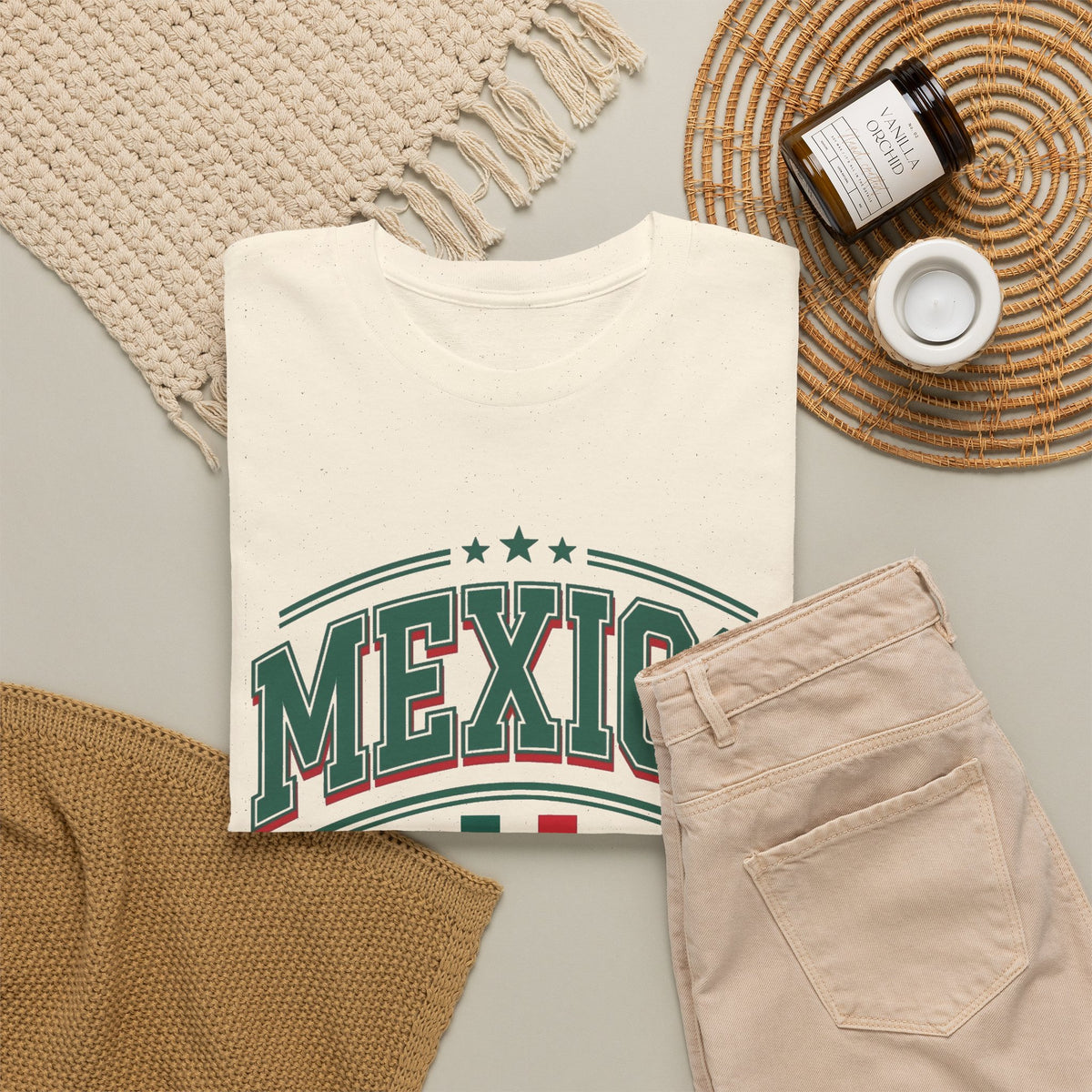 Mexico Flag Graphic T-Shirt Men's Graphic Tee