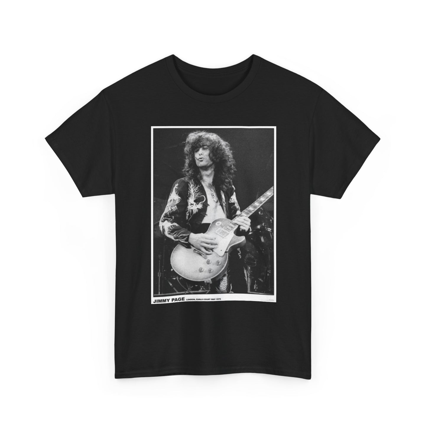 Jimmy Page Graphic T Shirt Vintage Unisex Heavy Cotton Tee
