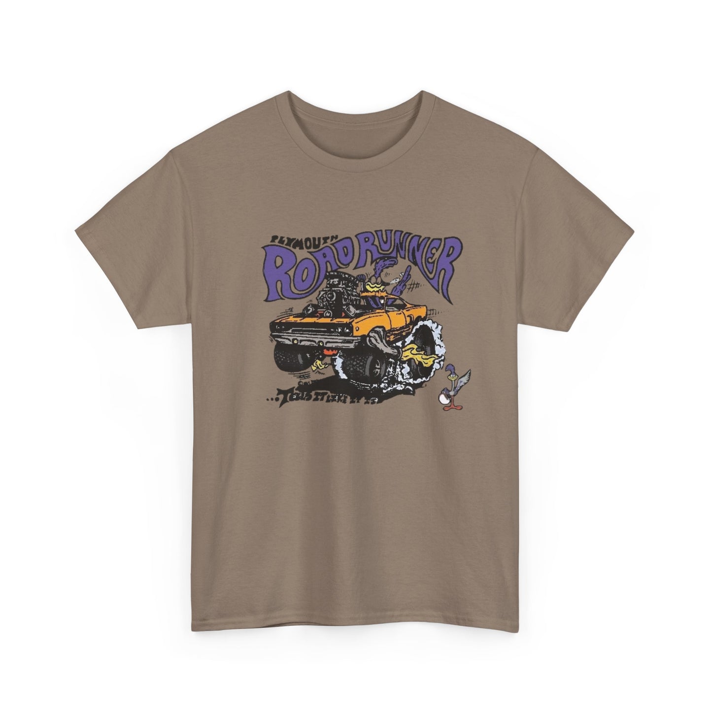 Vintage Roadrunner HEMI Muscle Graphic T Shirt NEW Unisex Heavy Cotton Tee