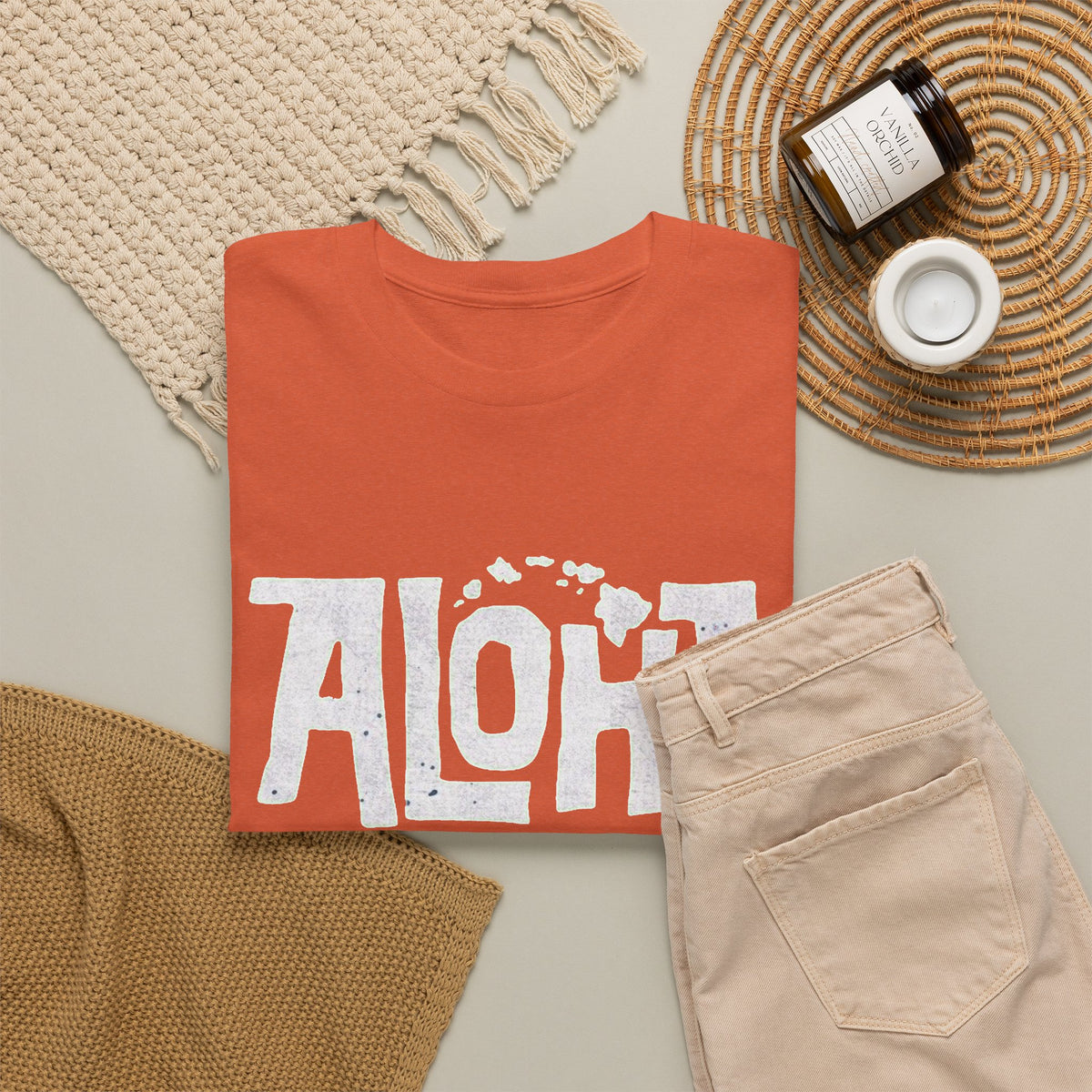 Aloha Tropical Graphic T Shirt Men's NEW Classic Travel Heavy Cotton Tee