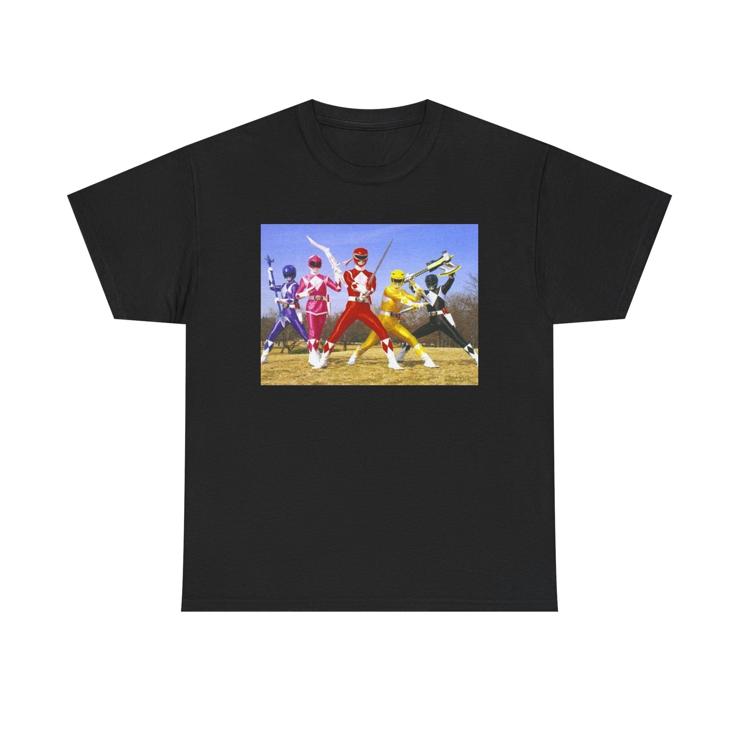 Power Rangers Tshirt Vintage 90s Kids Retro Tv Shows Unisex Heavy Nostalgia