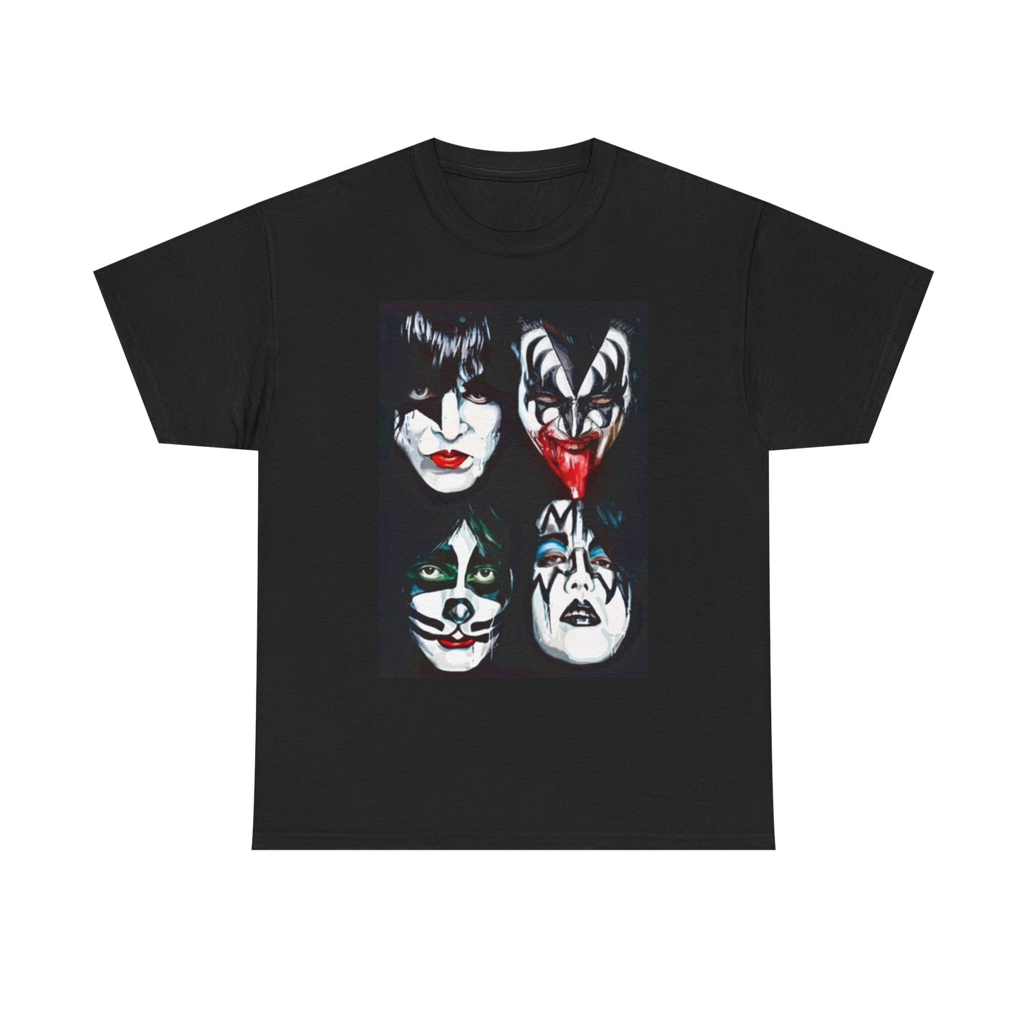 Kiss Graphic T Shirt Vintage Rock Band Merch Unisex Heavy Cotton Tee