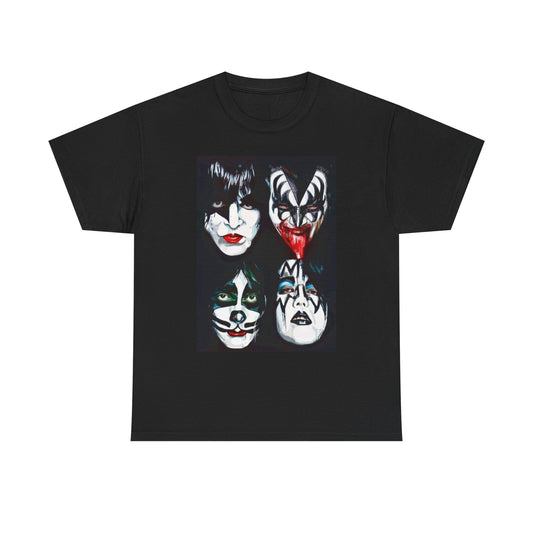 Kiss Graphic T Shirt Vintage Rock Band Merch Unisex Heavy Cotton Tee