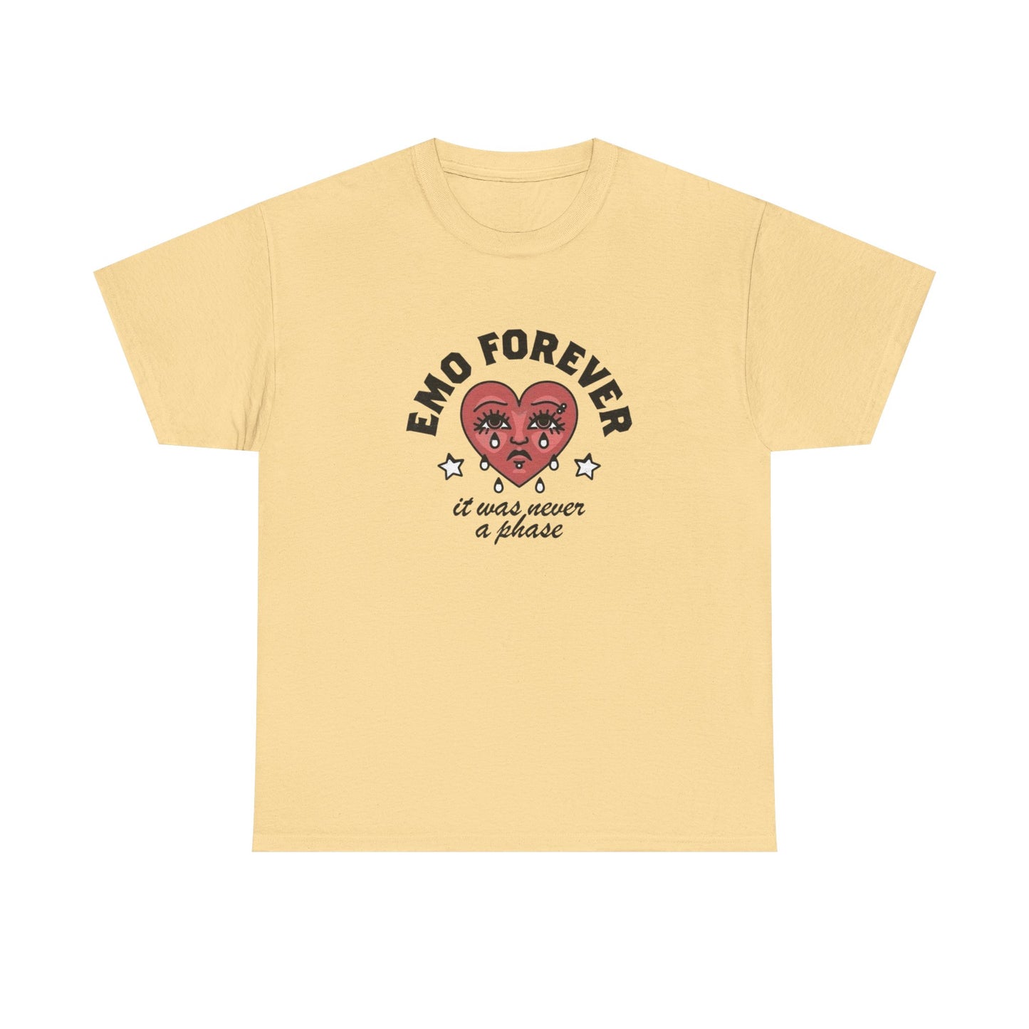 Emo Forever Graphic T Shirt Unisex Heavy Cotton Tee Gift