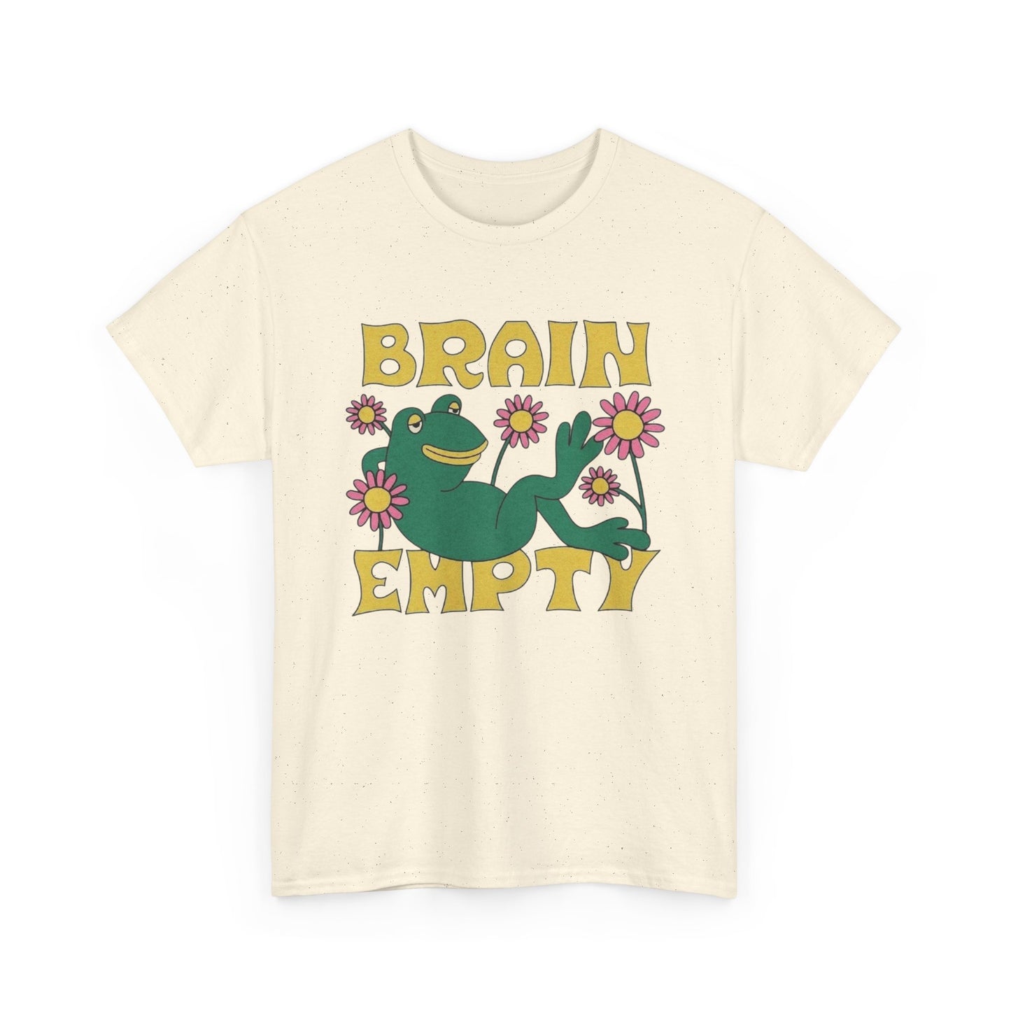 Brain Empty Frog T Shirt Unisex Heavy Cotton Tee