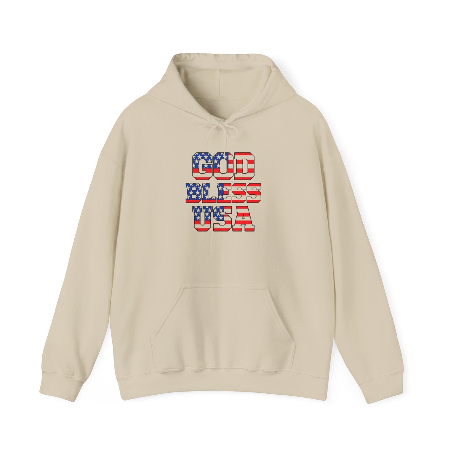 God Bless USA Graphic Hoodie NEW ADULT Unisex Heavy Blend™ Hooded Sweatshirt