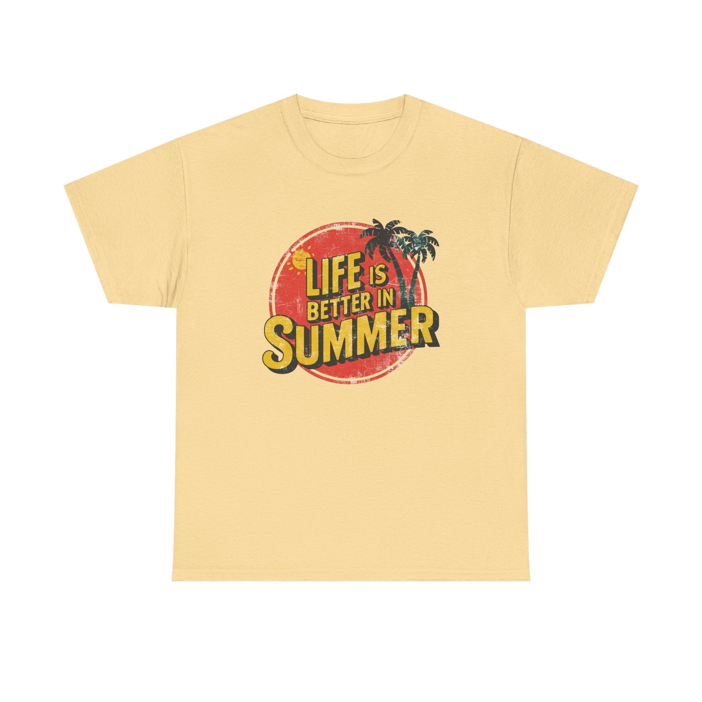 Life Is Better In The Summer Graphic T Shirt Unisex Adults NEW