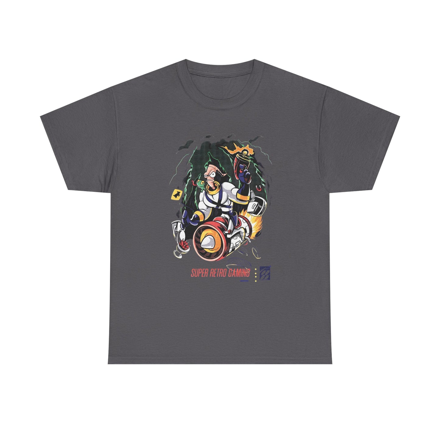 Earth Worm Jim Vintage Gaming Retro Graphic T Shirt NEW Unisex Heavy Cotton Tee