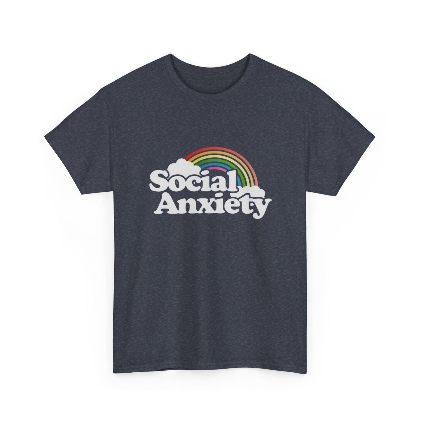 Social Anxiety MULTIPLE COLORS Graphic T Shirt NEW Adult Tee