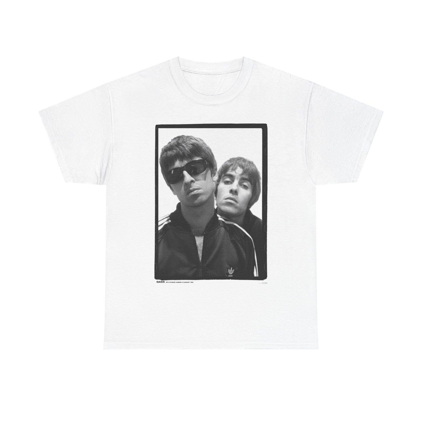 Oasis T Shirt Picture Frame Graphic Photo Rock Band 90s Unisex Heavy Cotton Tee