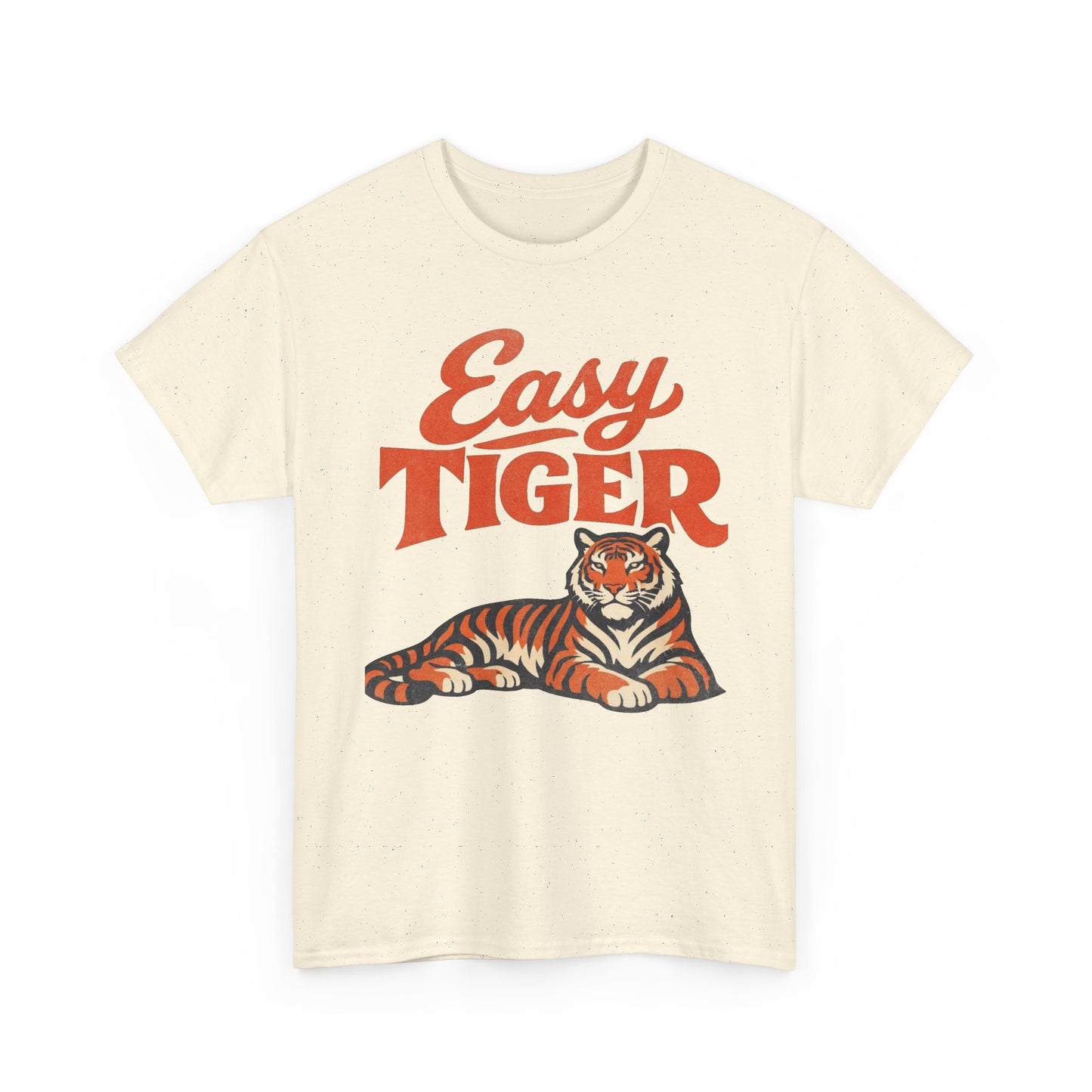 Easy Tiger 80's Retro Nostalgia Funny Graphic T Shirt Regular Men's Heavy Cotton Tee