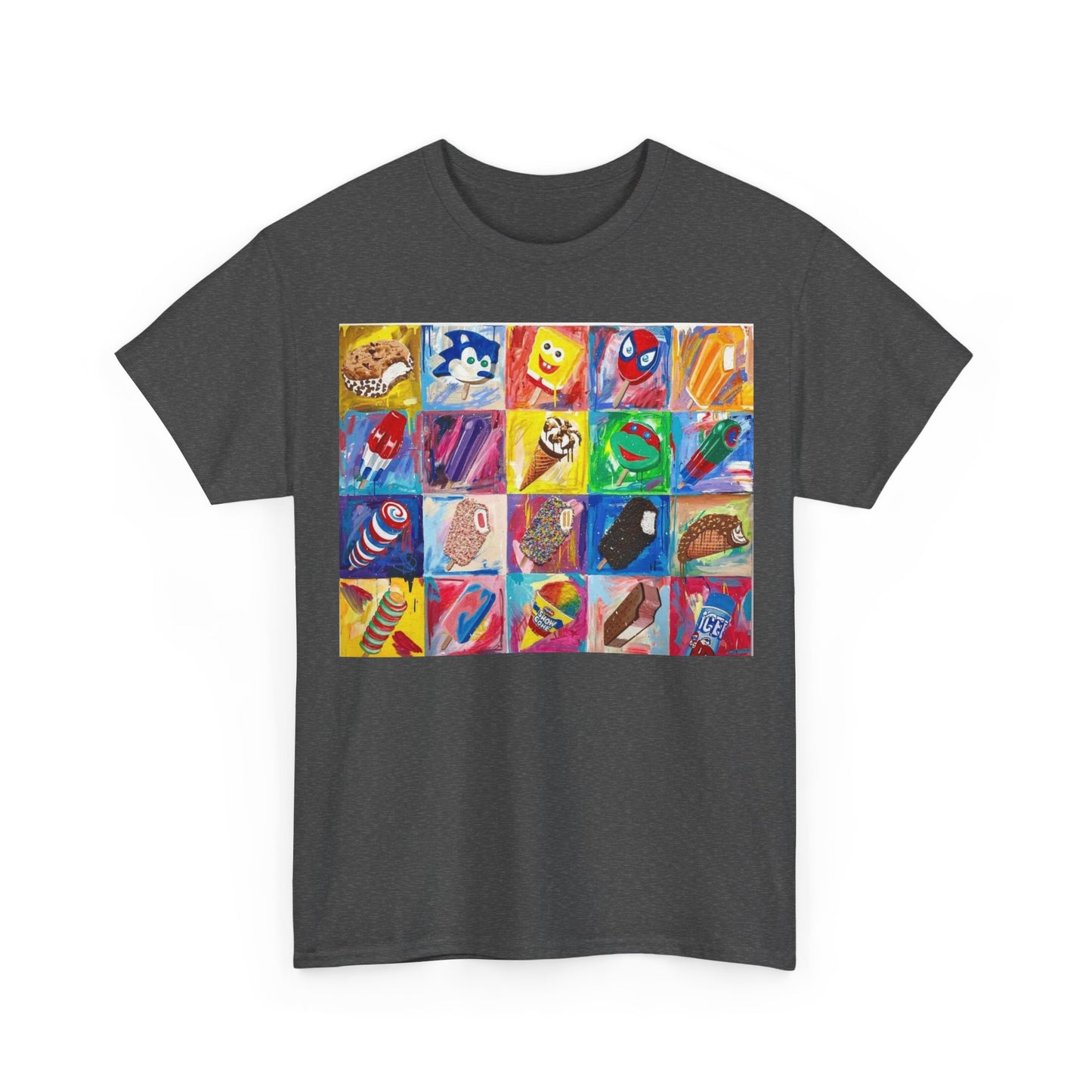 90s ice cream truck T-shirt nostalgia Menu Poster Unisex Heavy Cotton Tee