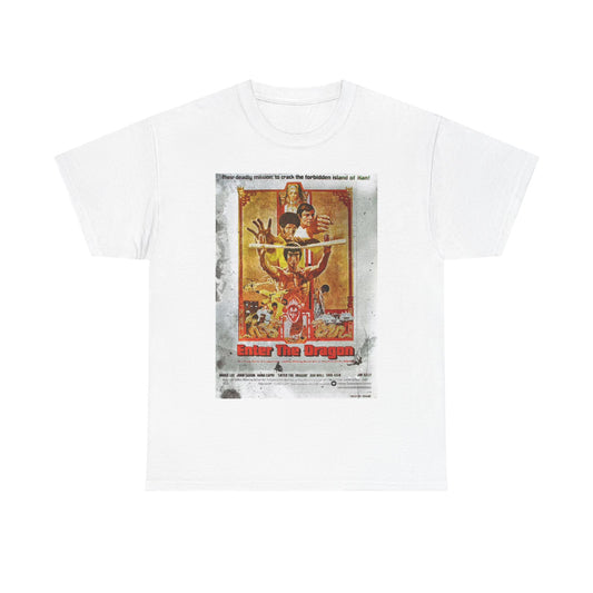 Bruce Lee Tshirt Vintage Enter the Dragon graphic UFC Wrestling Heavy Cotton Tee
