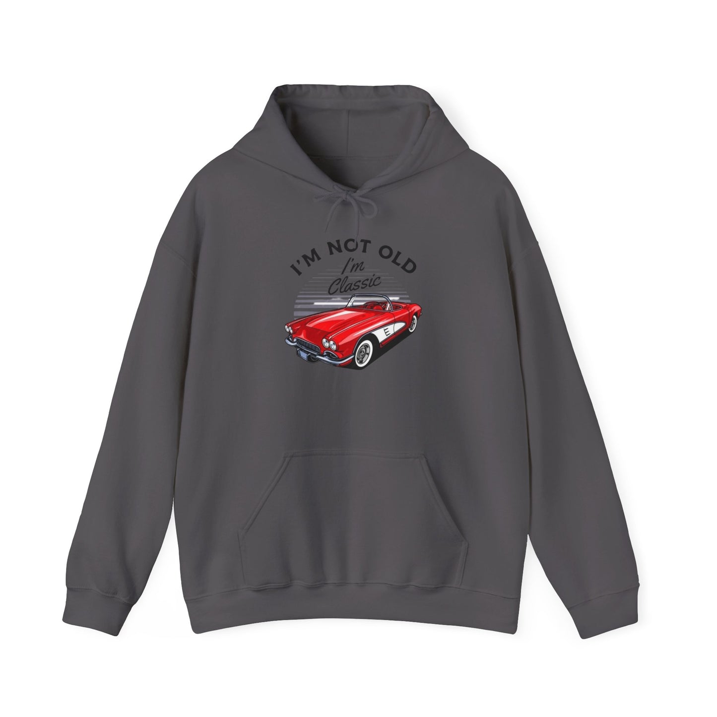 Classic Corvette Retro Graphic Hoodie Unisex Heavy Blend™ Hooded Sweatshirt