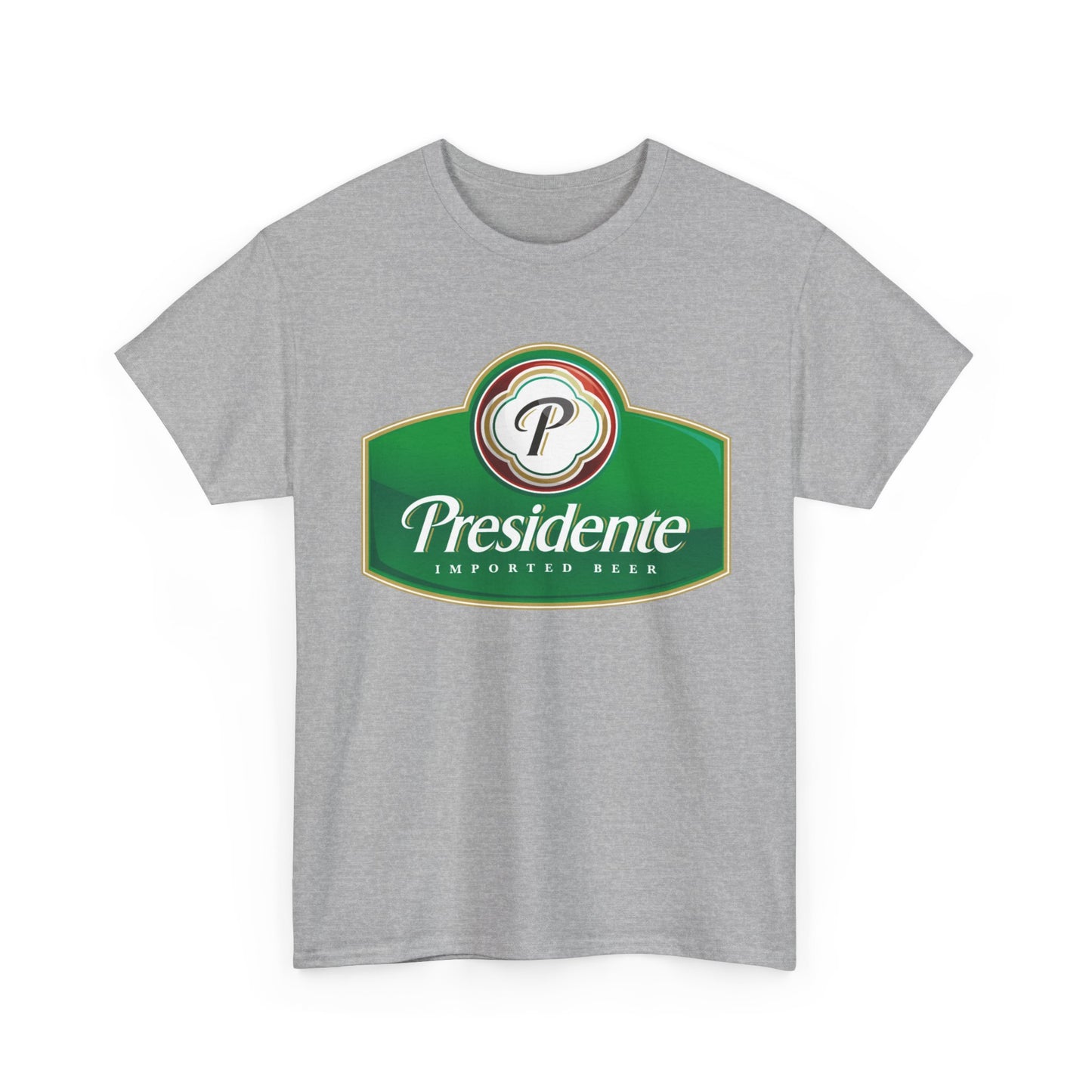 Presidente Beer Logo Shirt Retro Poster Unisex Heavy Cotton Tee